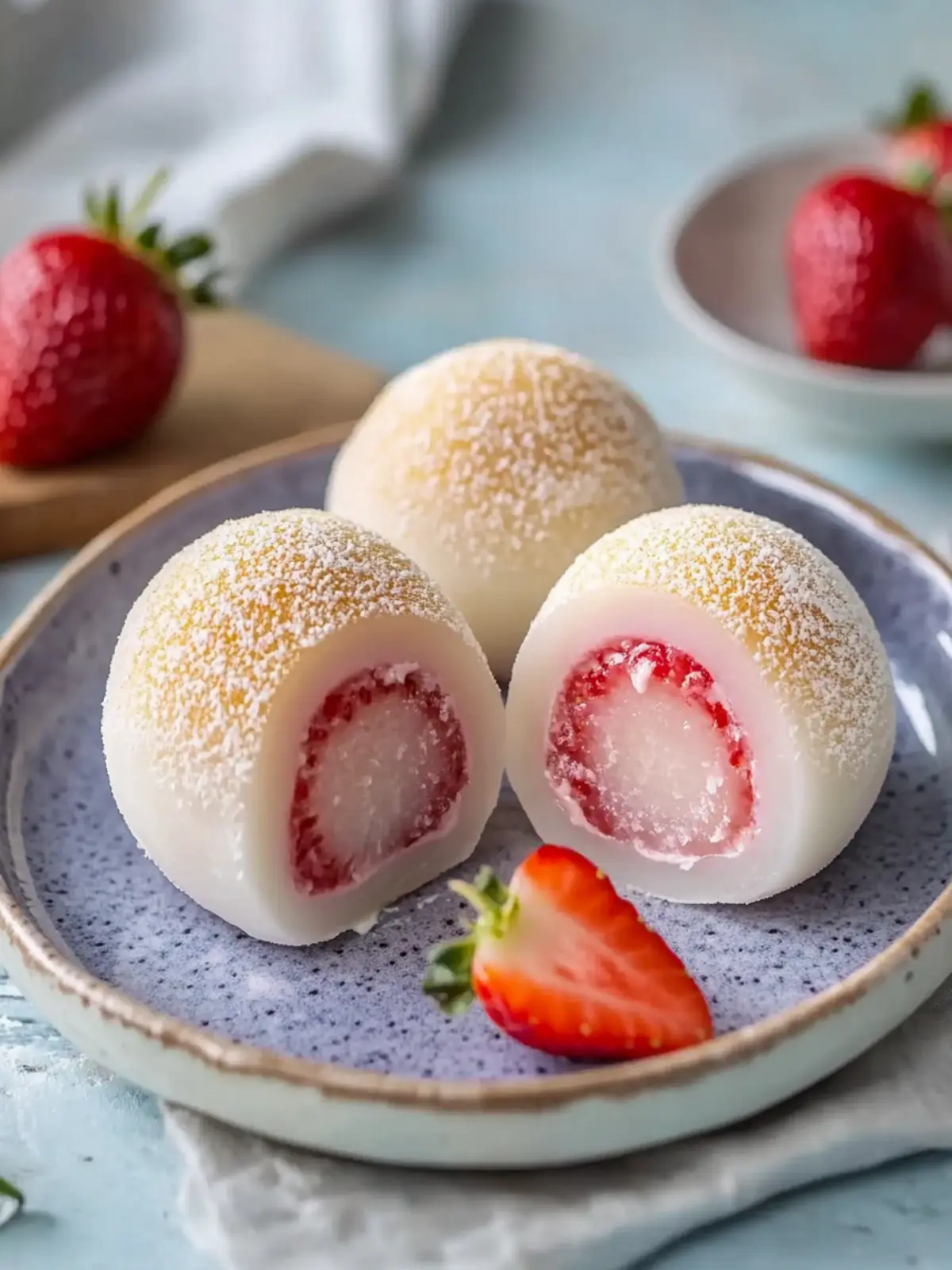Soft Strawberry Cheesecake Mochi: A Chewy Delight You’ll Love 4 Soft Strawberry Cheesecake Mochi