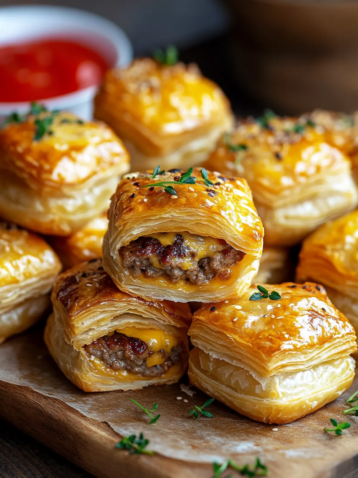 Cheeseburger Puff Pastry Bites: Your New Favorite Snack 5 Cheeseburger Puff Pastry Bites