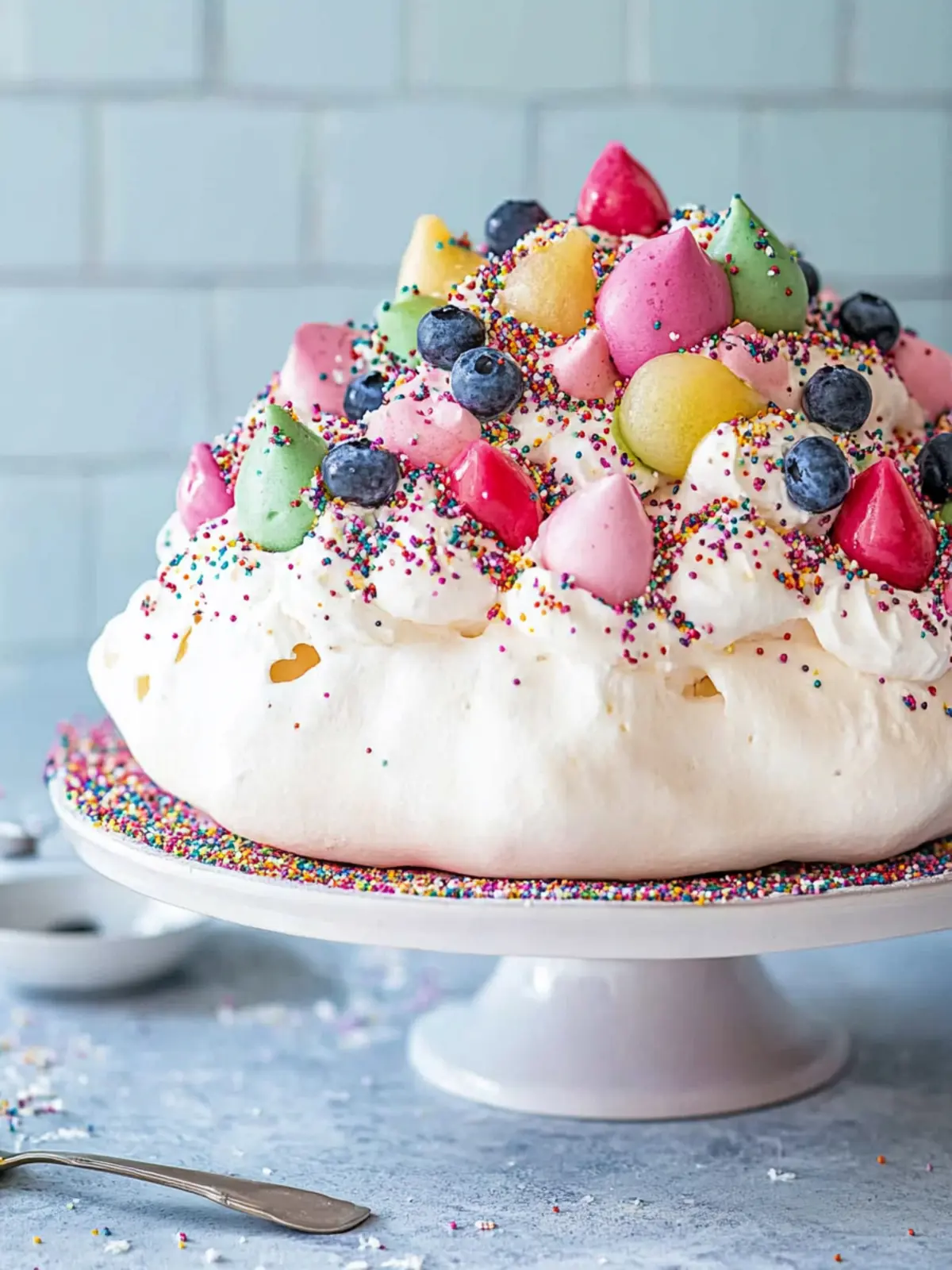 Fairy Bread Pavlova: A Colorful Twist on a Classic Treat 2 Fairy Bread Pavlova