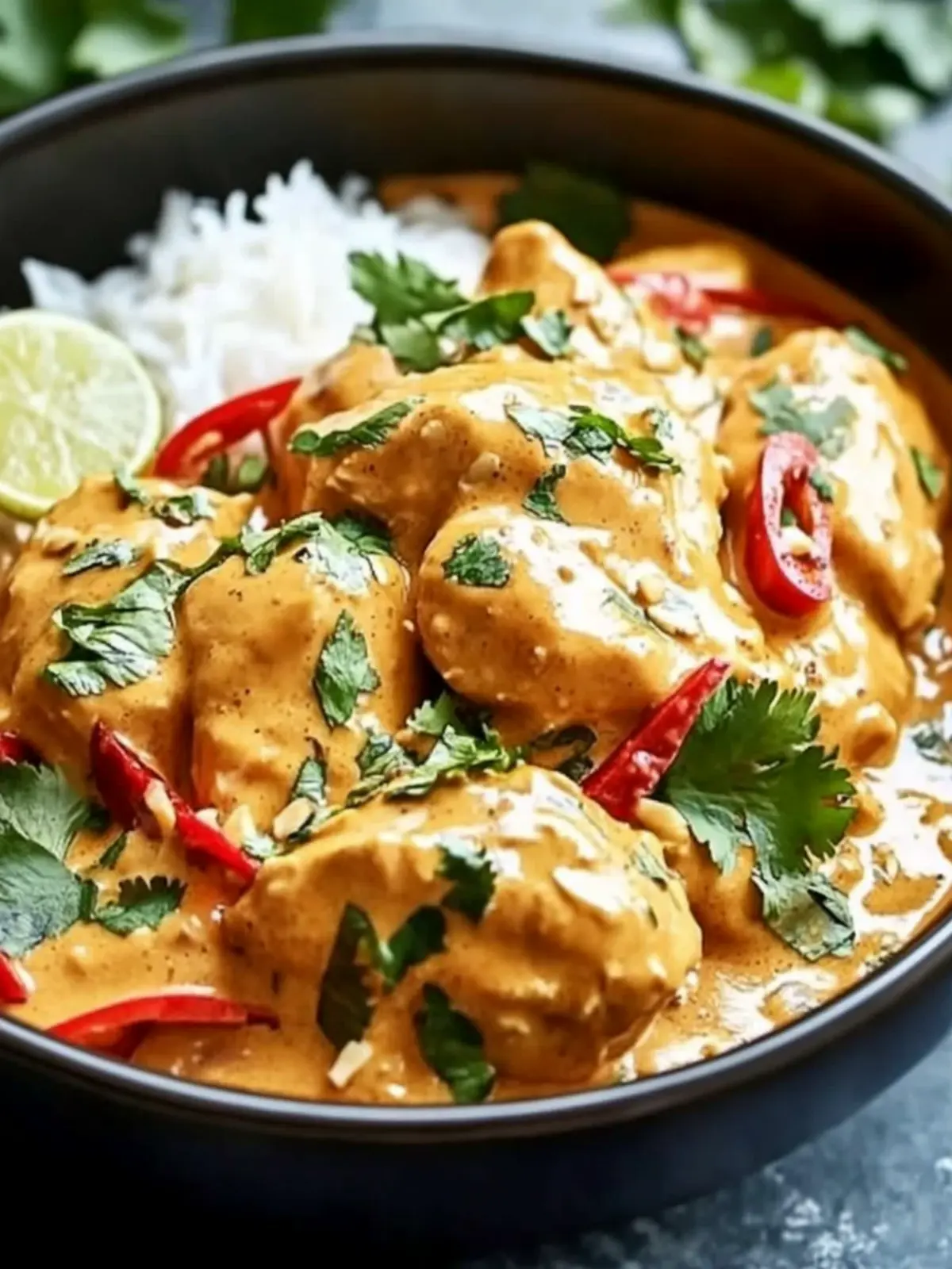 Crockpot Thai Peanut Chicken