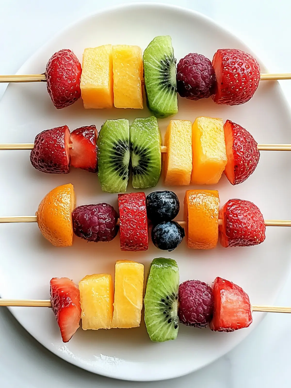 Colorful Fruit Kabobs