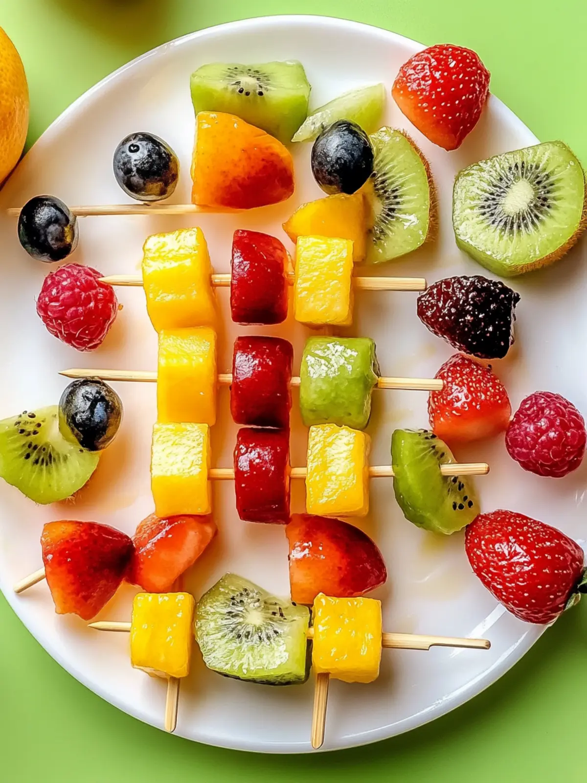 Colorful Fruit Kabobs: The Ultimate Guilt-Free Snack Delight 3 Colorful Fruit Kabobs