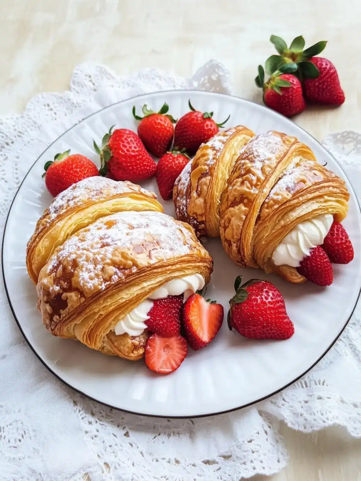 Strawberries and Cream Croissants: Your Summer Treat Awaits 3 Strawberries and Cream Croissants