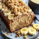 Irresistible Cream Cheese Banana Bread with Crunchy Crumb Topping 8 Cream Cheese Banana Bread with Crumb Topping