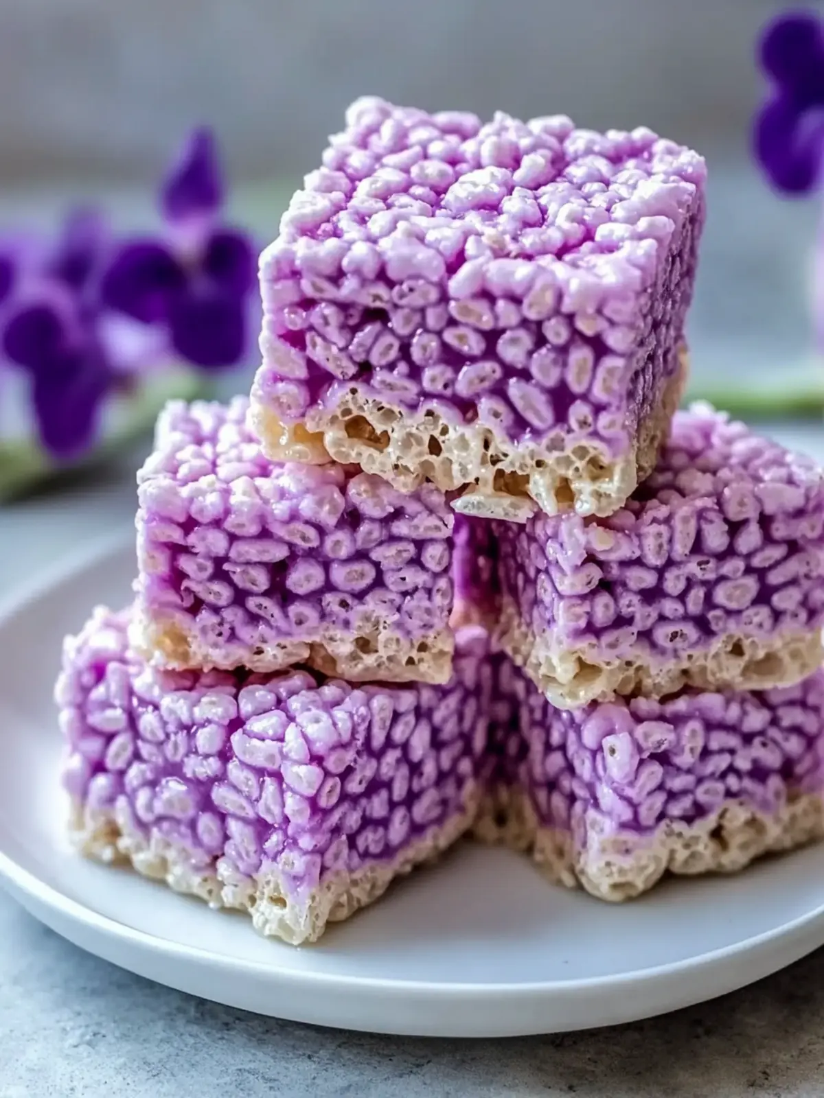 Delicious Ube Rice Krispie Treats You Can't Resist Making 3 Ube Rice Krispie Treats