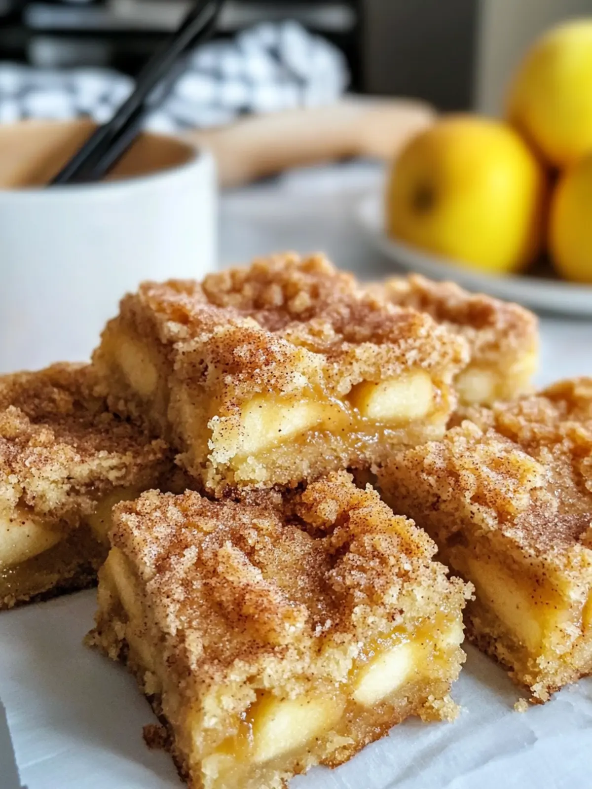 Delicious Apple Snickerdoodle Bars Your Fall Cravings Fulfilled 4 Apple Snickerdoodle Bars