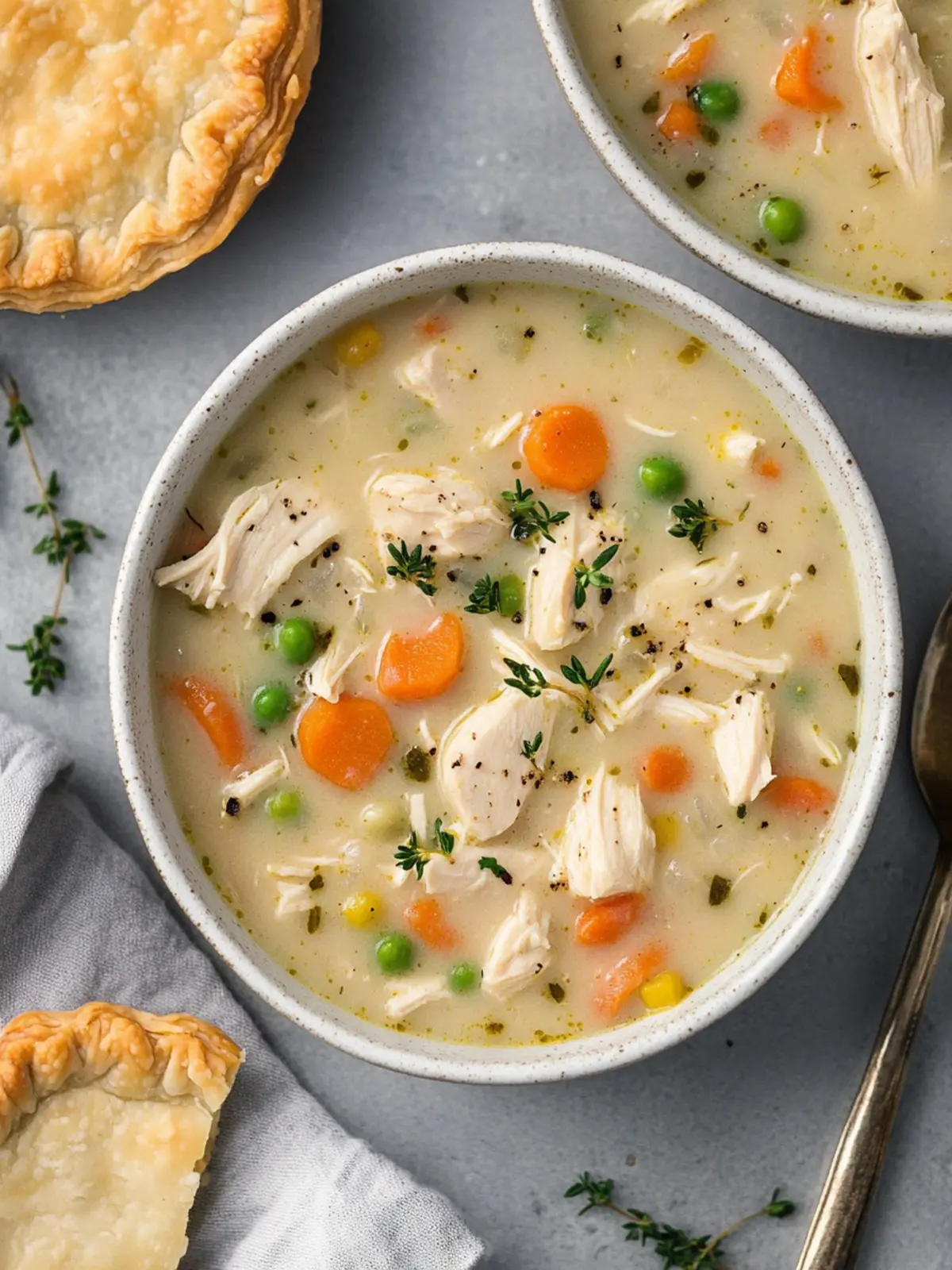 Creamy Chicken Pot Pie Soup: A Healthy Twist on Comfort Food 4 Chicken Pot Pie Soup