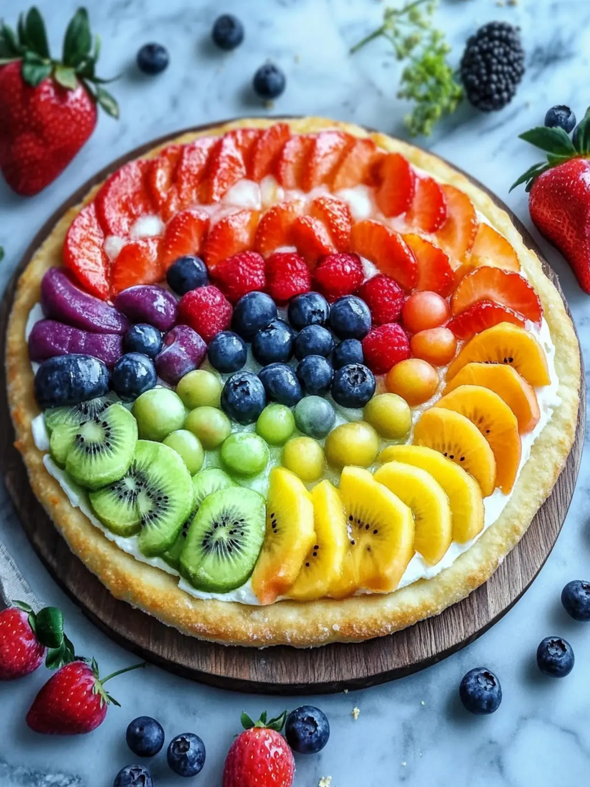 Rainbow Fruit Pizza: A Fun, Healthy Treat Your Family Will Love 5 Rainbow Fruit Pizza