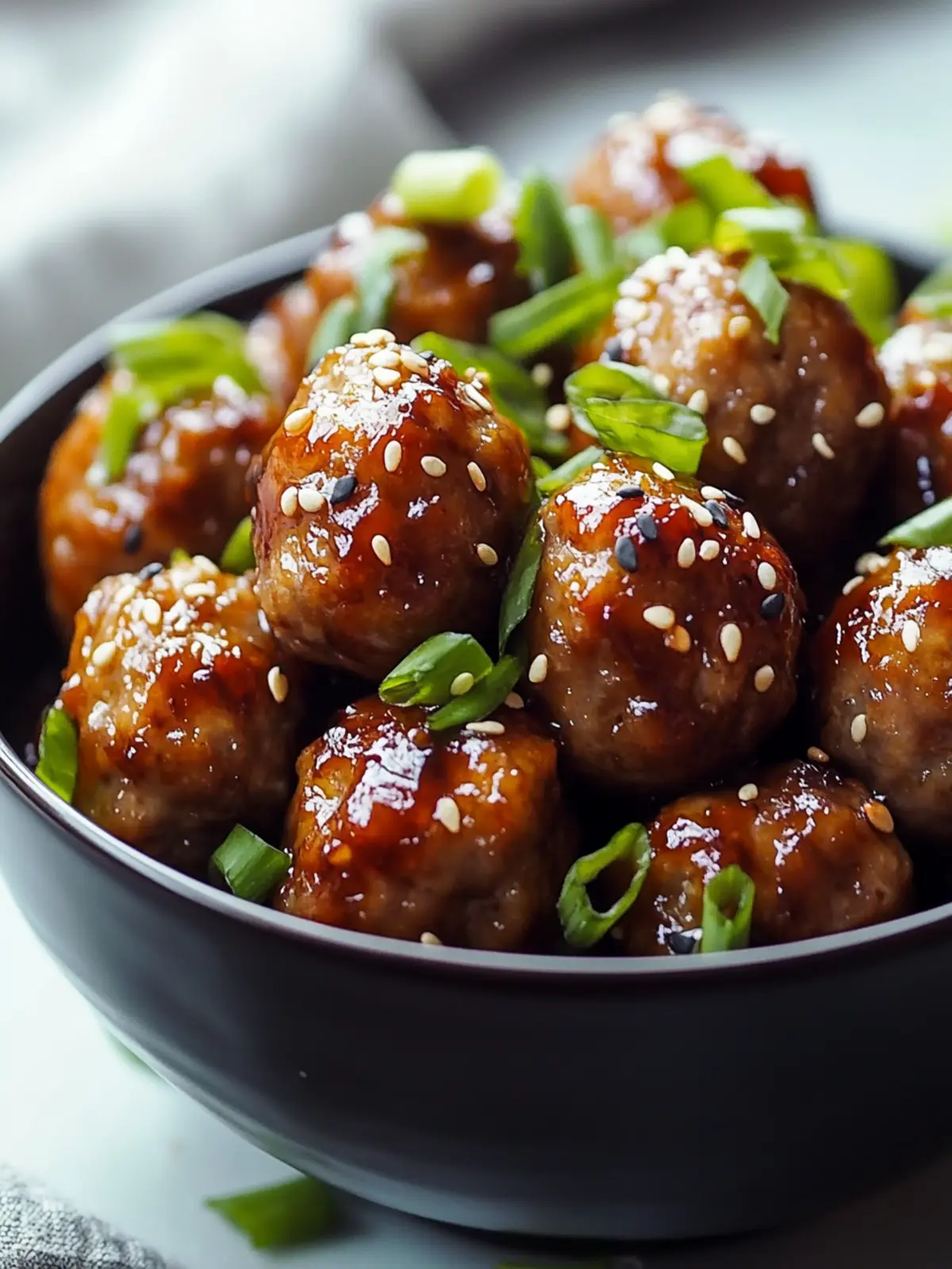 Savory Asian Meatballs Crockpot