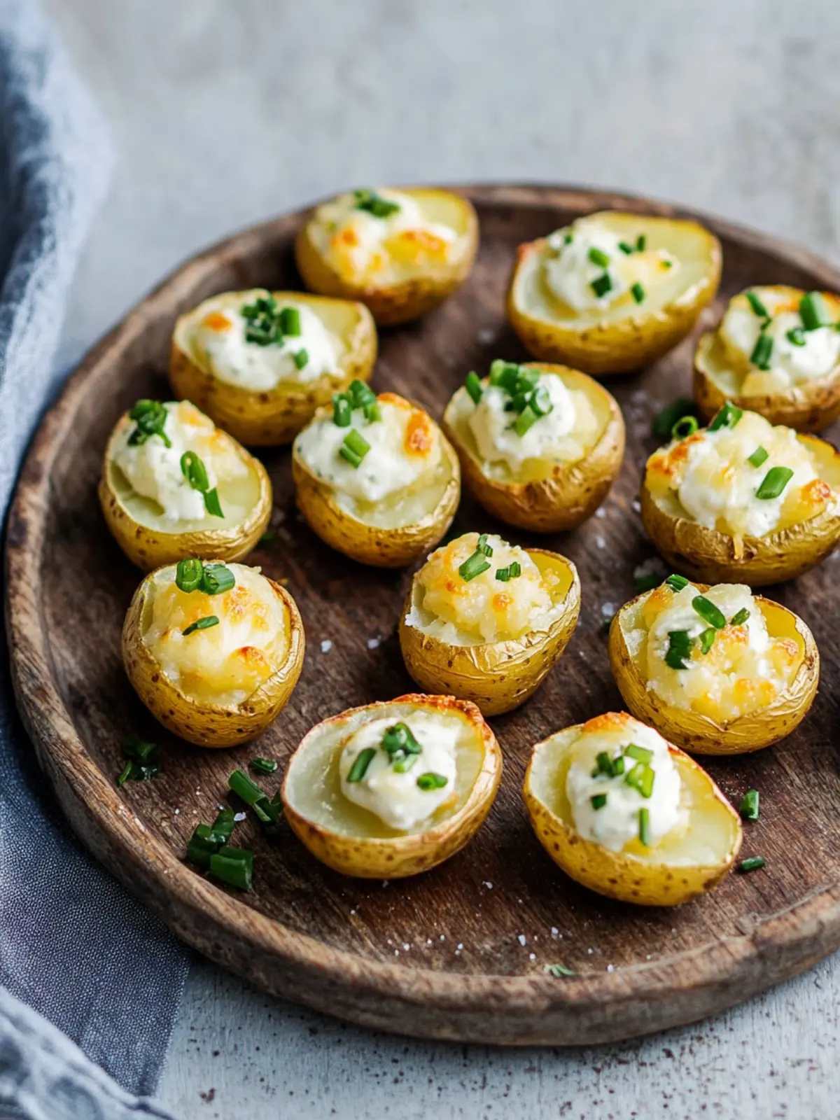 Irresistible Mini Baked Potatoes Stuffed with Creamy Goodness 4 Mini Baked Potatoes