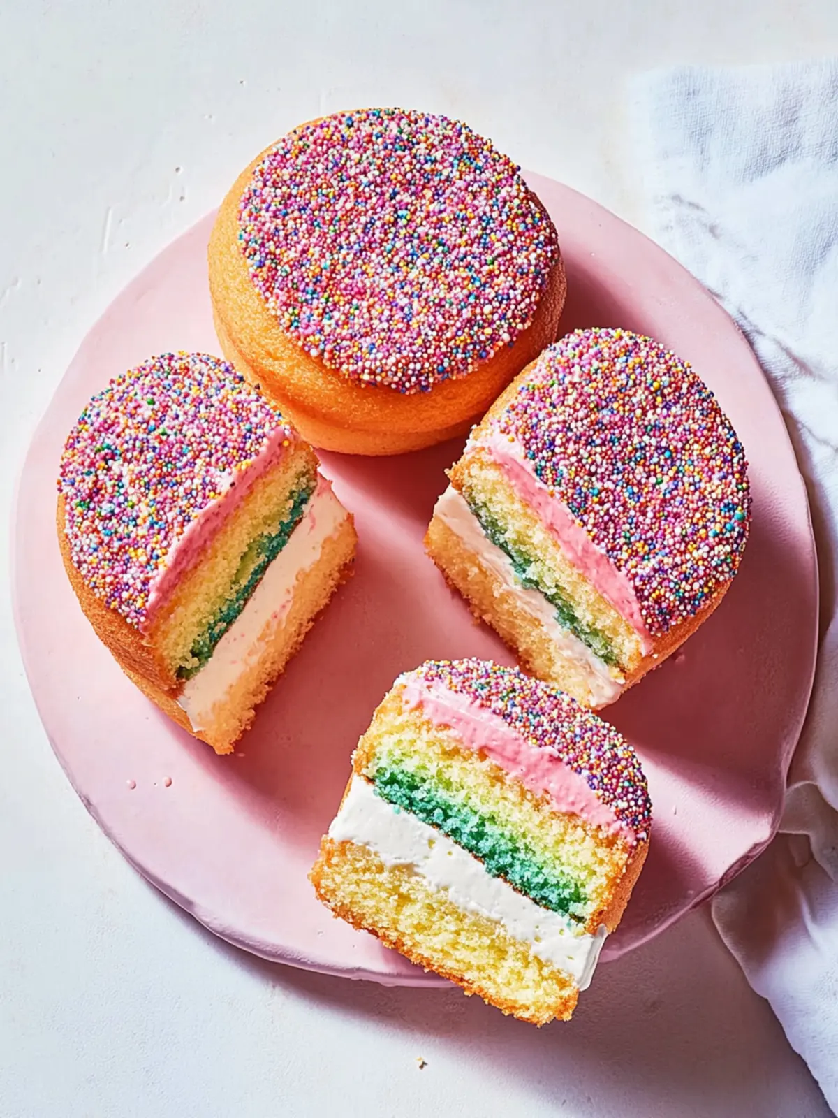 Pride mini cakes