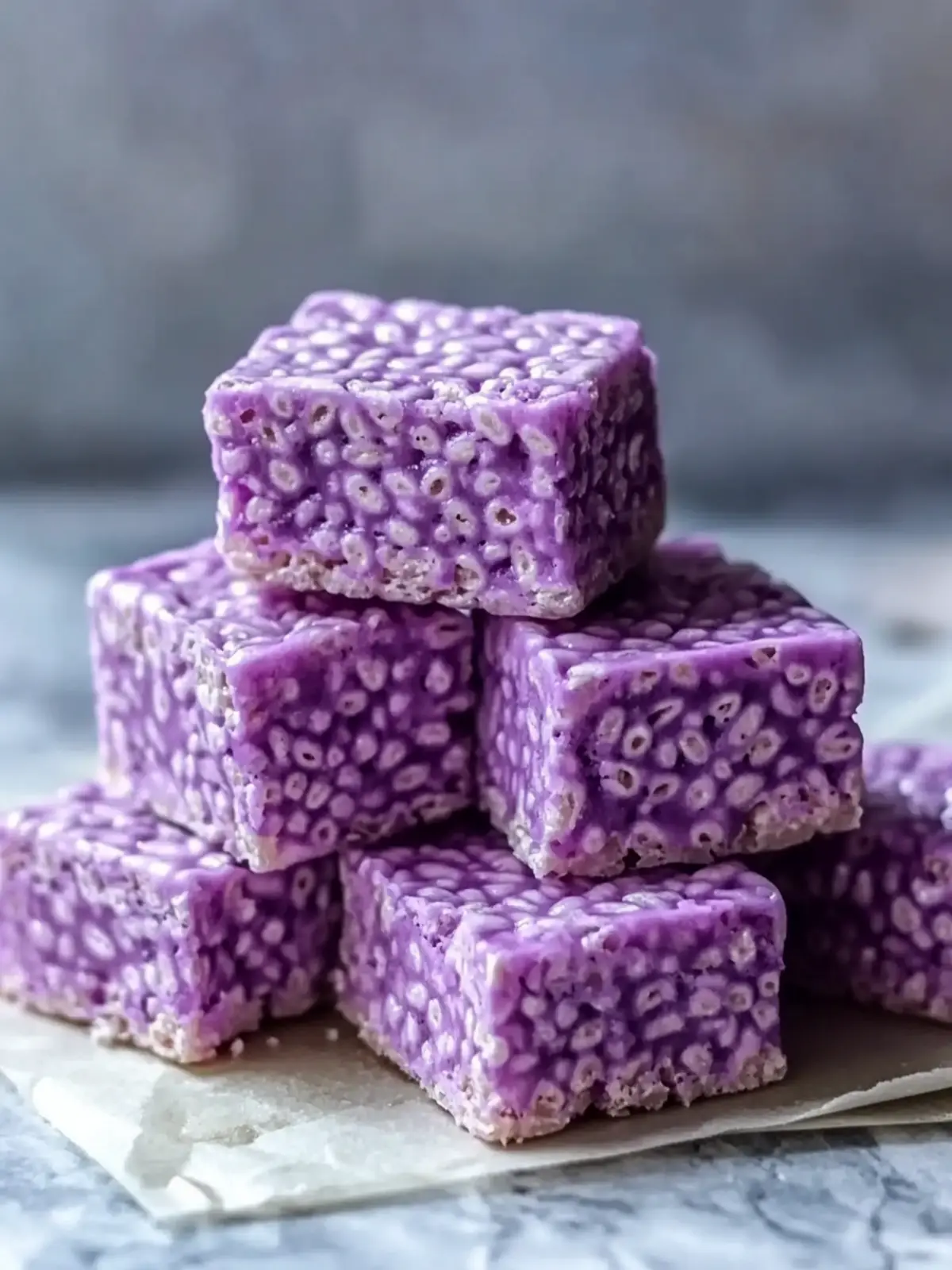 Delicious Ube Rice Krispie Treats You Can't Resist Making 4 Ube Rice Krispie Treats
