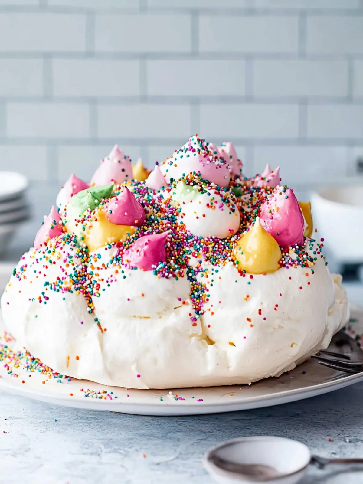 Fairy Bread Pavlova: A Colorful Twist on a Classic Treat 5 Fairy Bread Pavlova