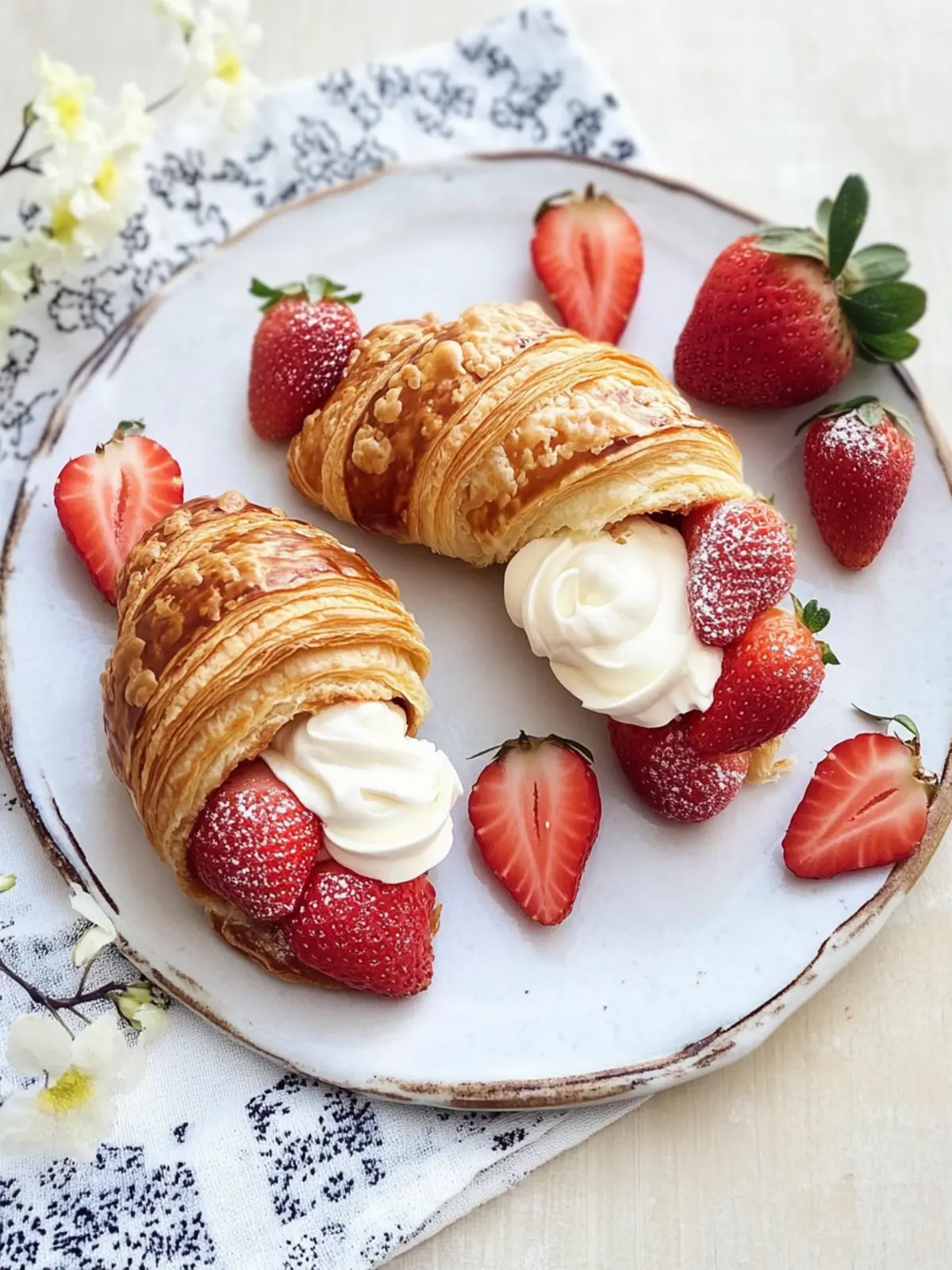 Strawberries and Cream Croissants: Your Summer Treat Awaits 2 Strawberries and Cream Croissants