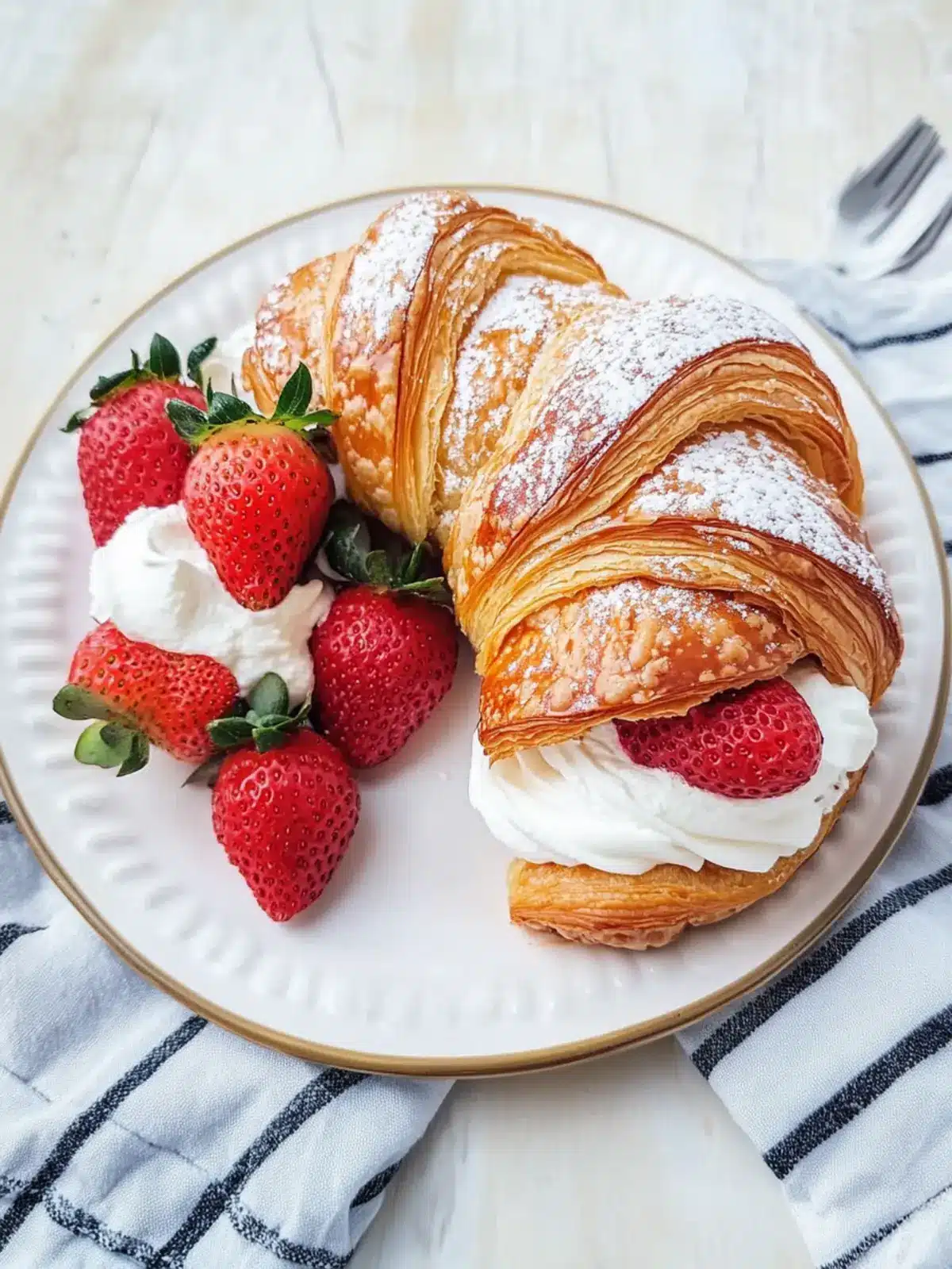 Strawberries and Cream Croissants: Your Summer Treat Awaits 4 Strawberries and Cream Croissants