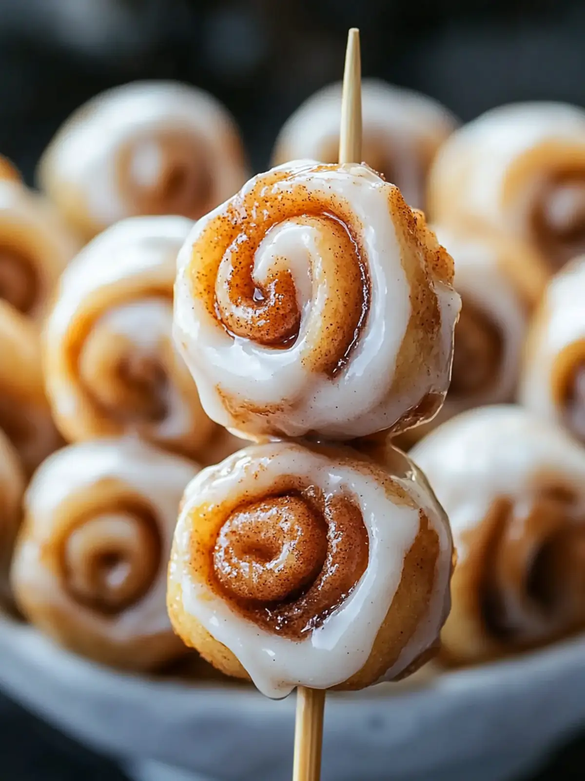 Cinnamon Roll-Ups on a Stick