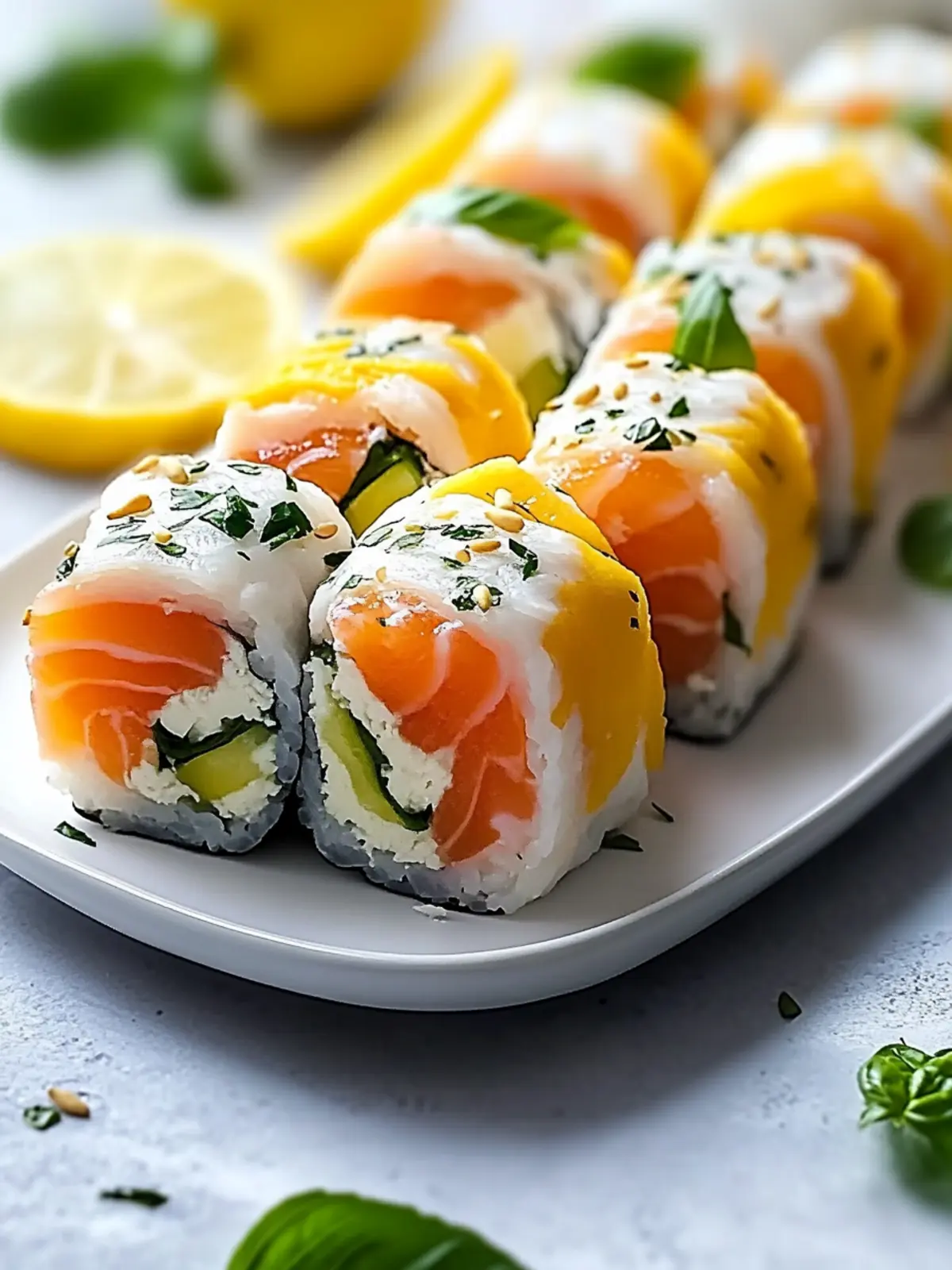 Lemon Basil Salmon Rolls: Fresh, Quick Gourmet Bliss 2 Lemon Basil Salmon Rolls