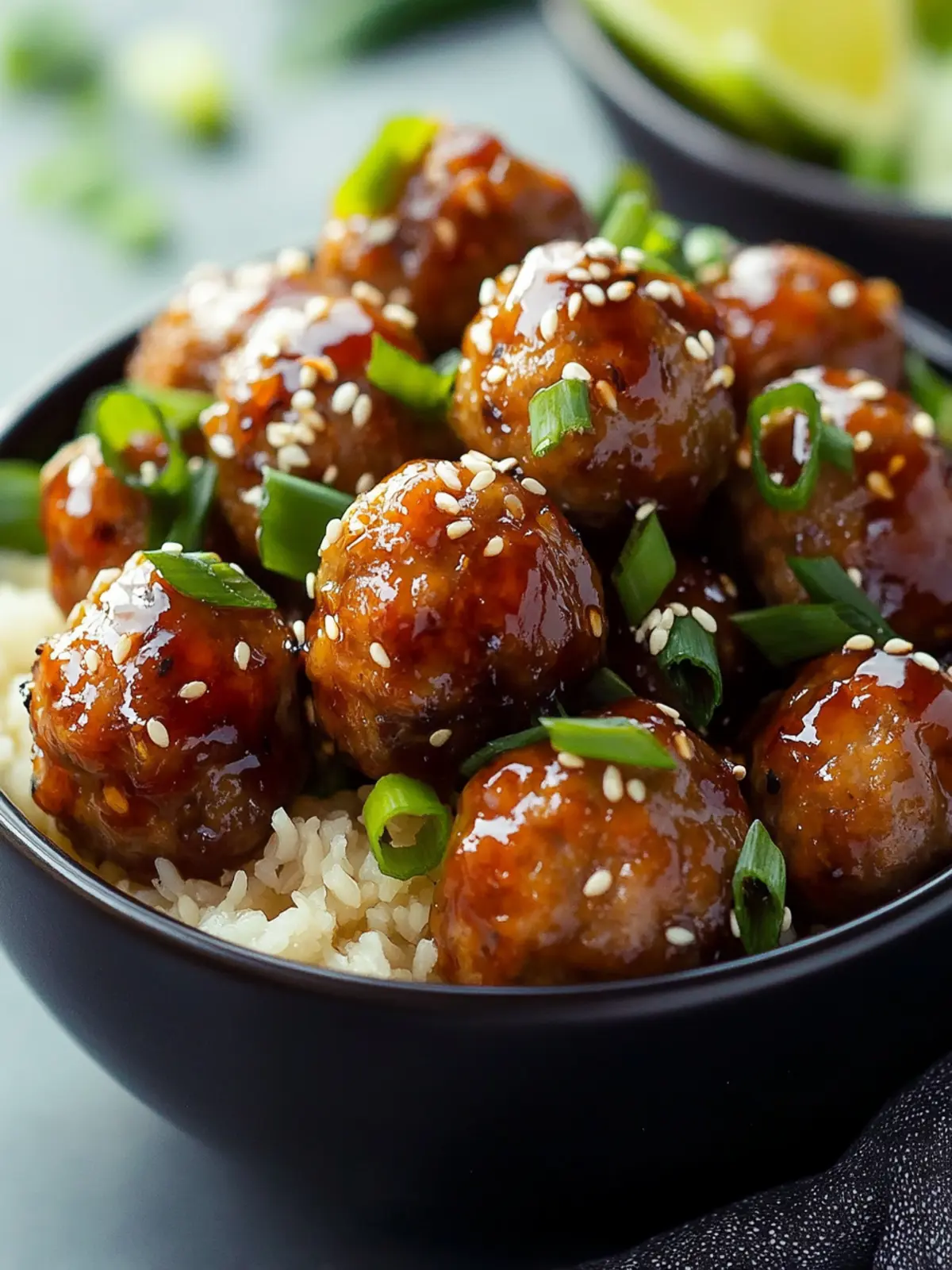 Savory Asian Meatballs Crockpot