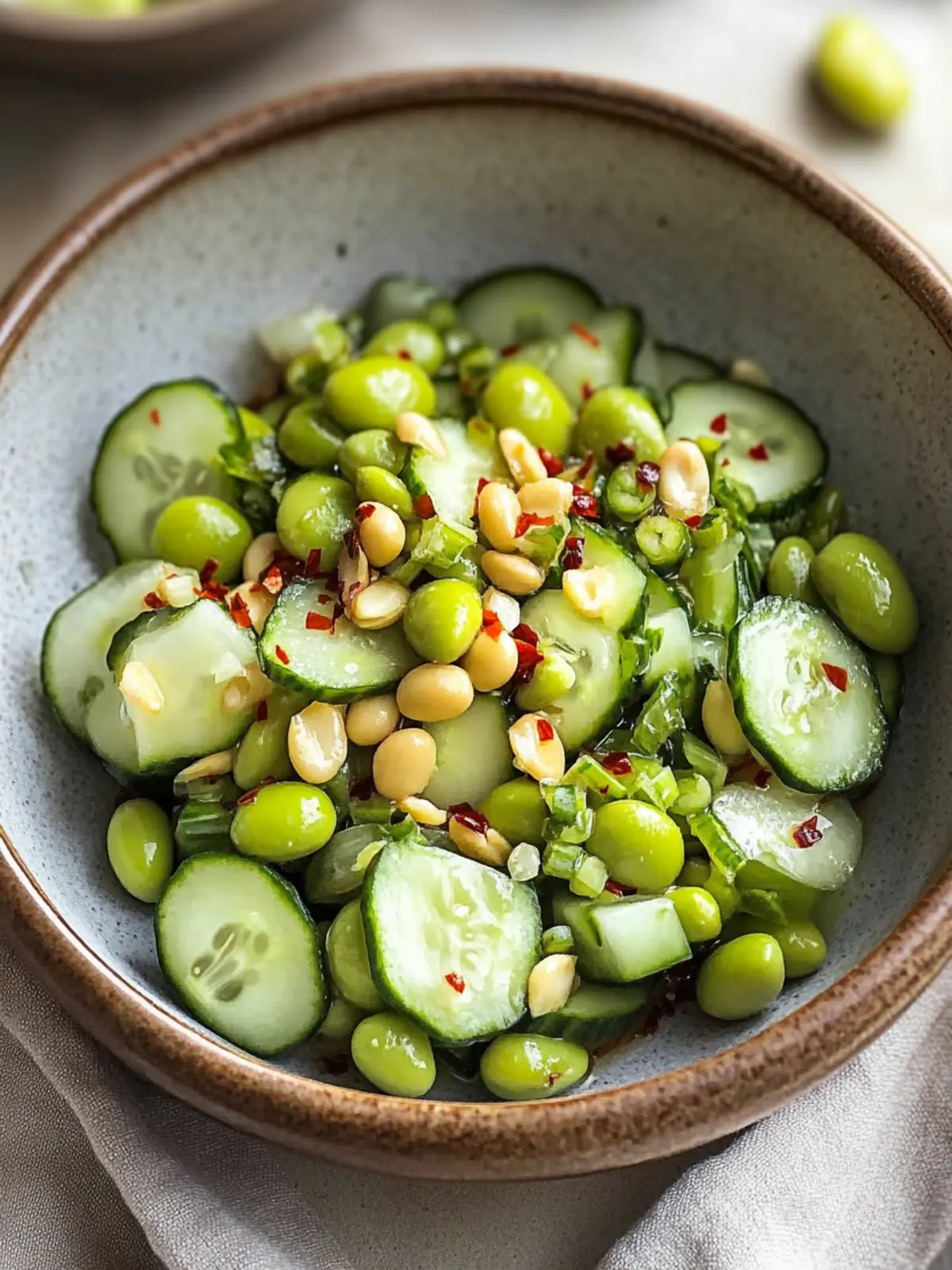 Spicy Cucumber Edamame Salad: Quick, Customizable & Delicious! 4 Spicy Cucumber Edamame Salad