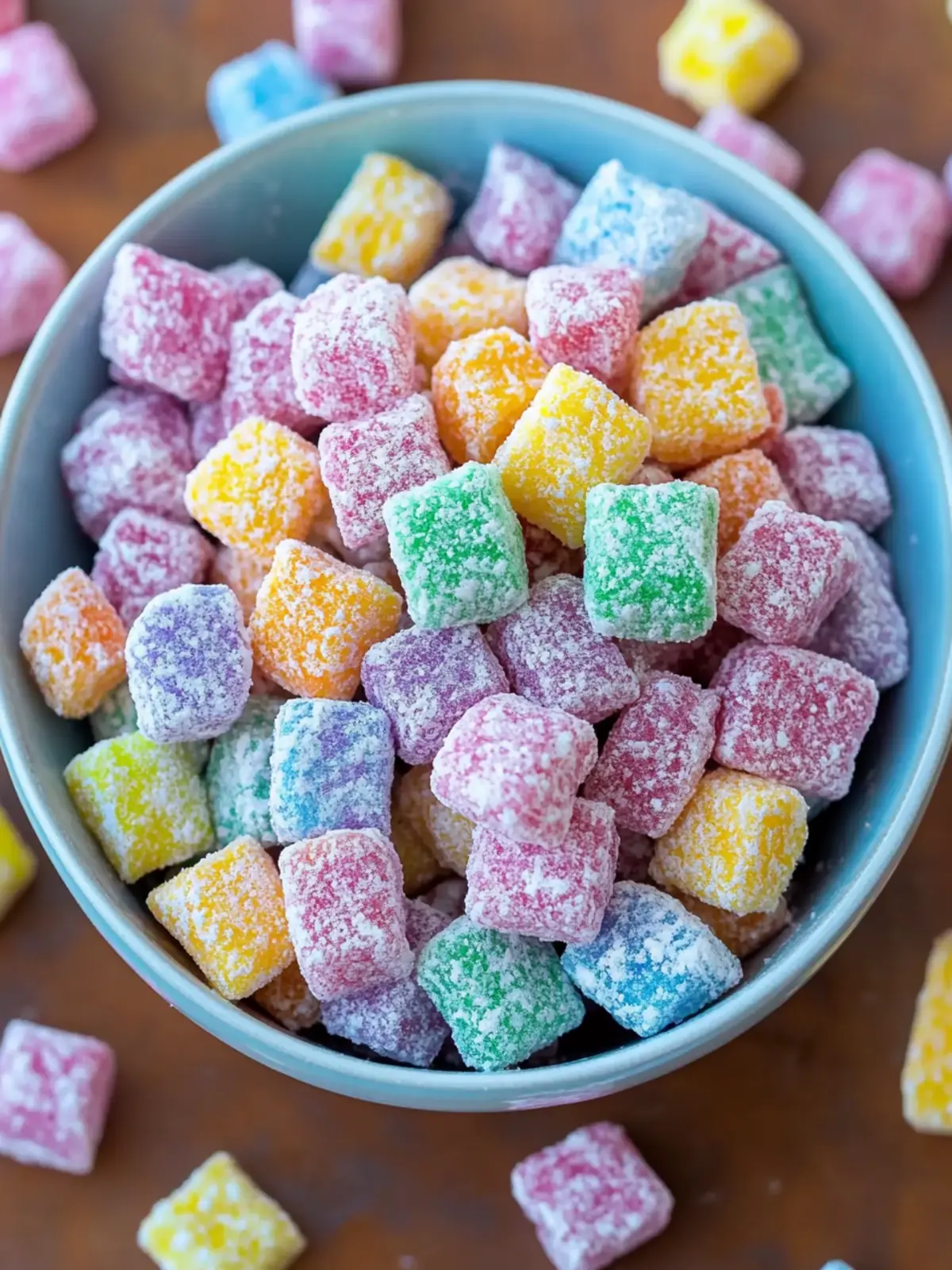 Rainbow Muddy Buddies