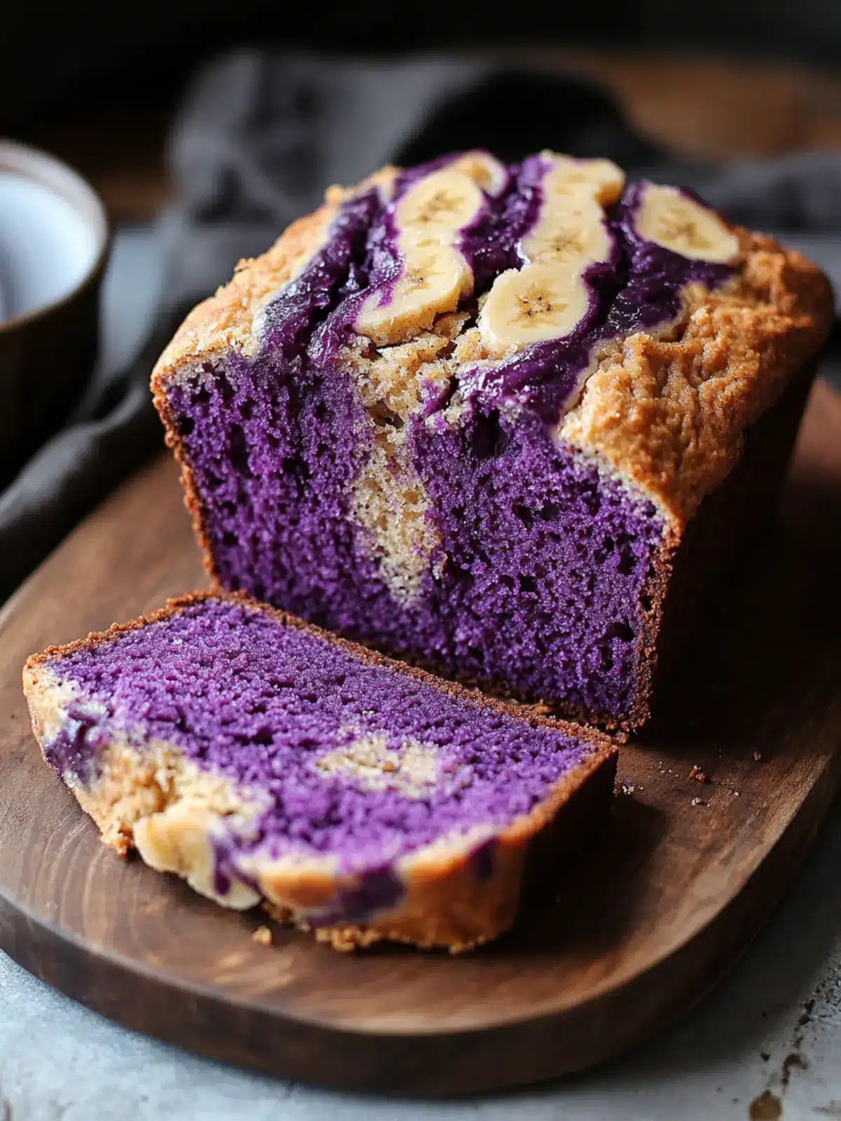 Delightful Marbled Ube Banana Bread for a Colorful Treat 4 Marbled Ube Banana Bread