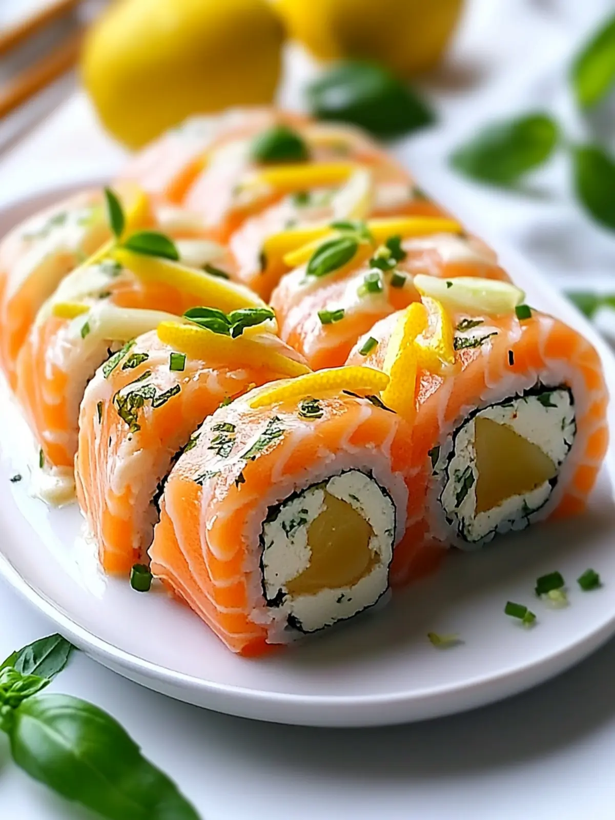 Lemon Basil Salmon Rolls: Fresh, Quick Gourmet Bliss 5 Lemon Basil Salmon Rolls