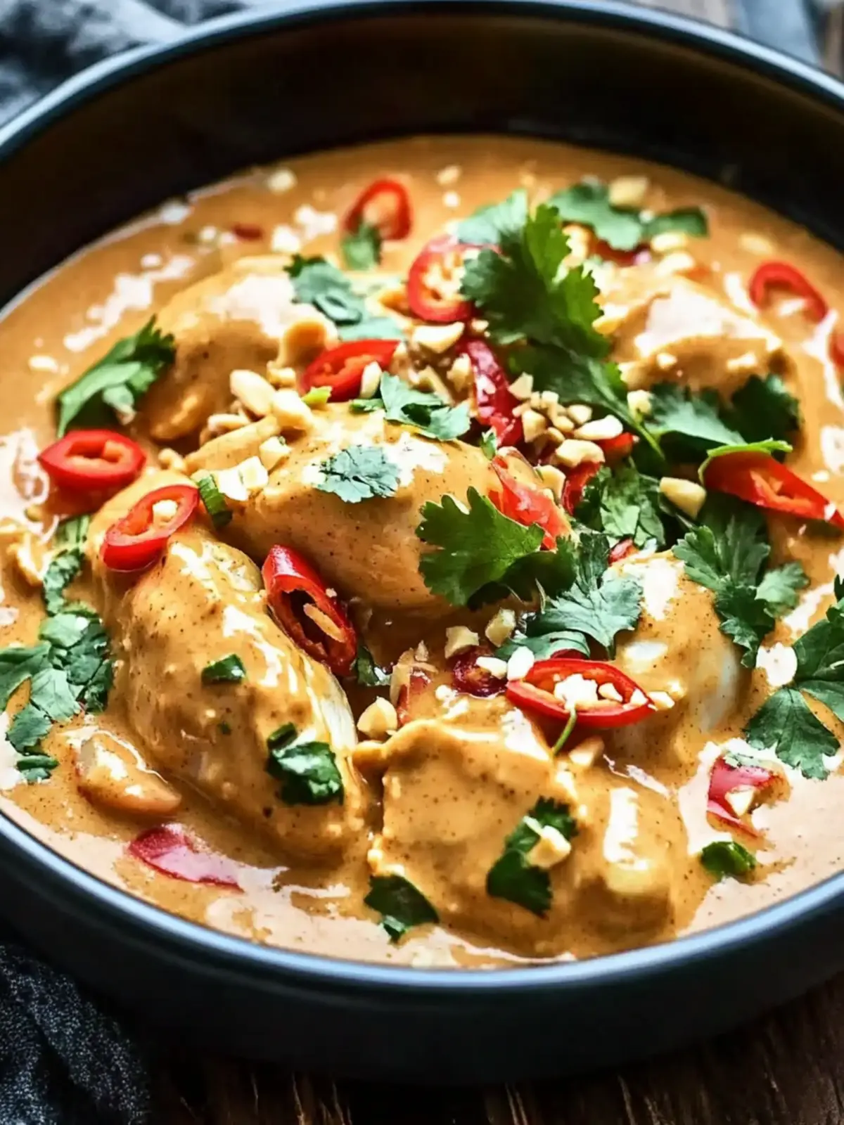 Crockpot Thai Peanut Chicken