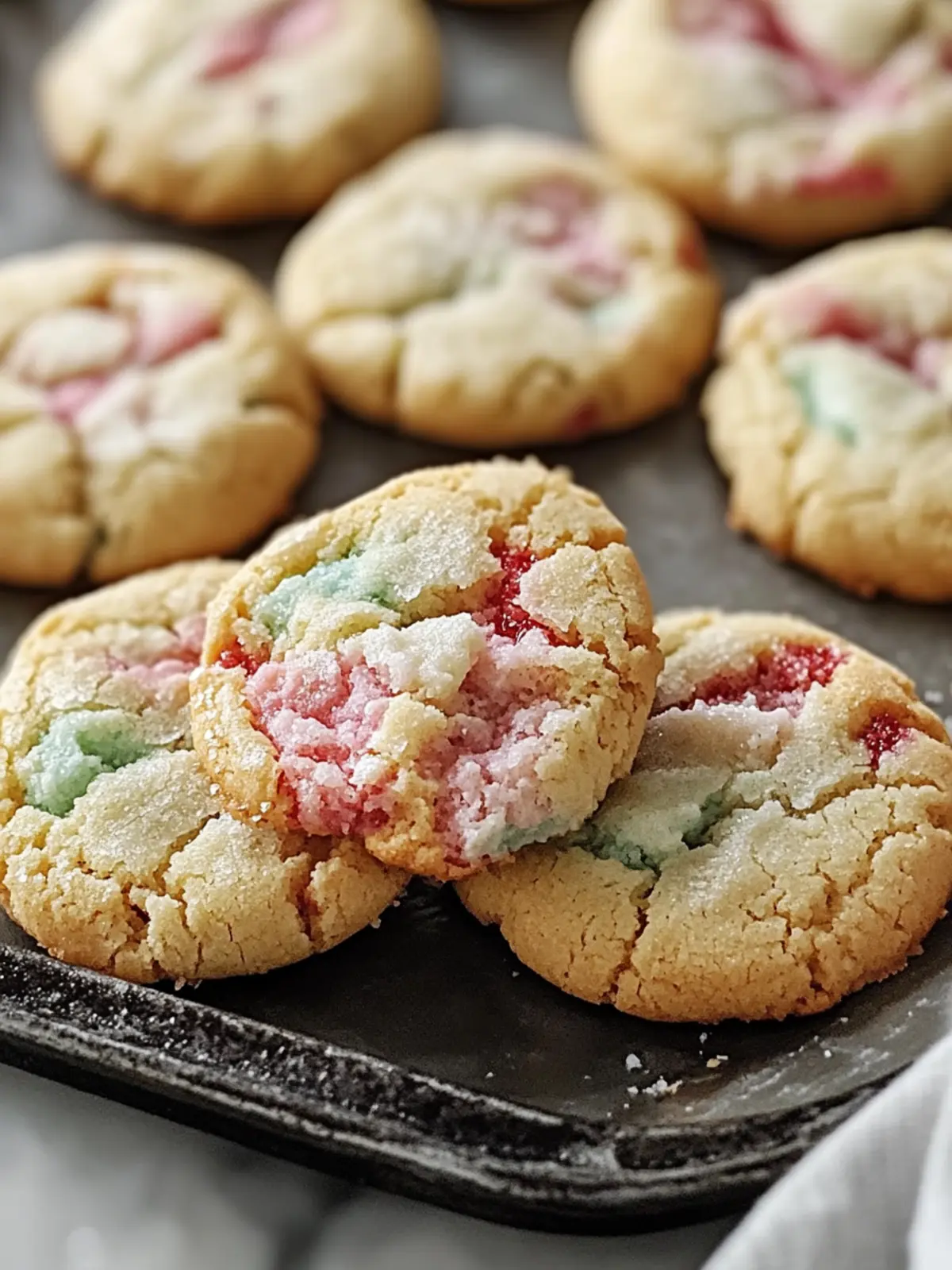 Chewy Spumoni Cookies