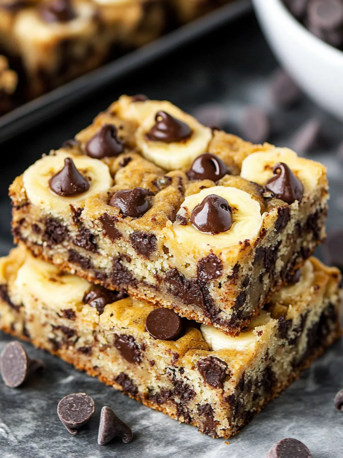 Decadent Chocolate Chip Banana Bars You’ll Crave Daily 2 Chocolate Chip Banana Bars