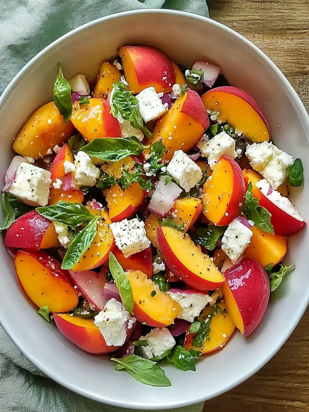 Refreshing Simple Peach Feta Salad That's Perfect for Summer 5 Simple Peach Feta Salad