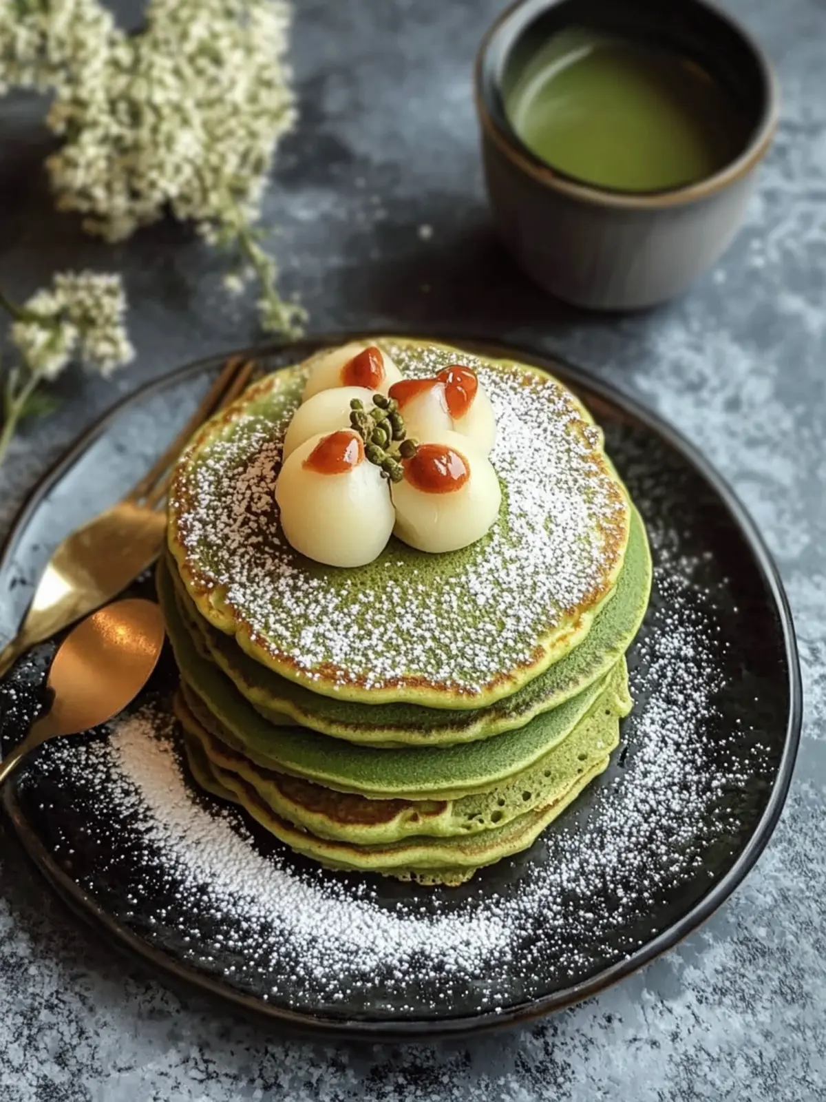 Delightful Matcha Mochi Pancakes for Your Perfect Breakfast Bliss 2 Delightful Matcha Mochi Pancakes