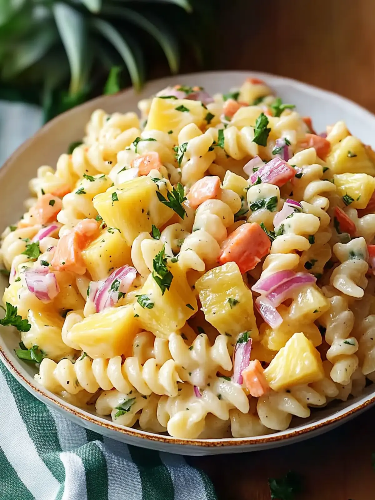 Delicious Sweet Hawaiian Pasta Salad with Pineapple Bliss 4 Sweet Hawaiian Pasta Salad with Pineapple