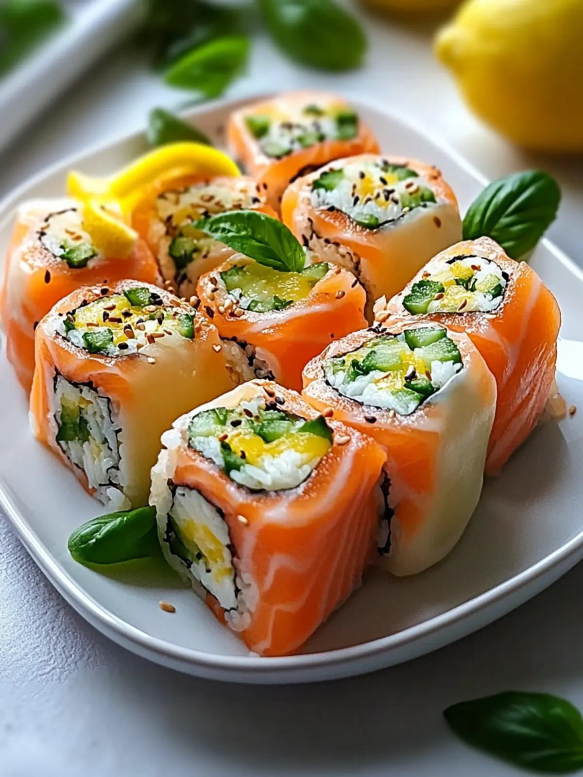 Lemon Basil Salmon Rolls: Quick Gourmet Flavor in Every Bite 3 Lemon Basil Salmon Rolls