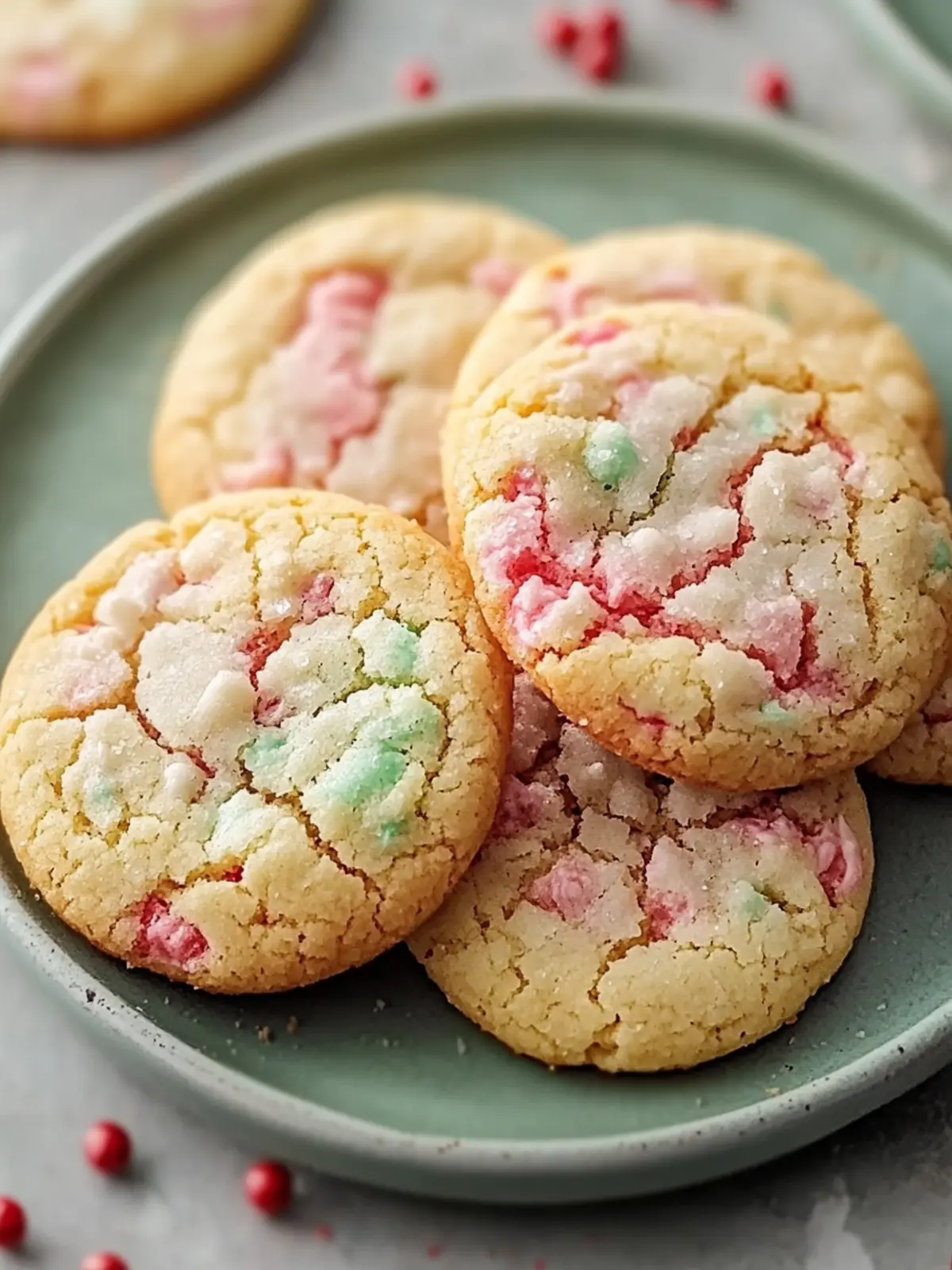 Chewy Spumoni Cookies