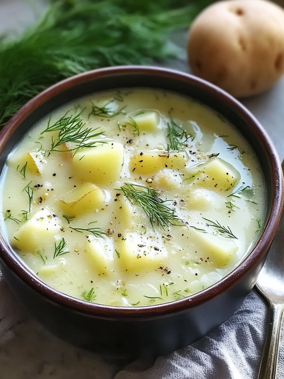 Delicious Chunky Potato Dill Soup for Cozy Nights In 3 Delicious Chunky Potato Dill Soup