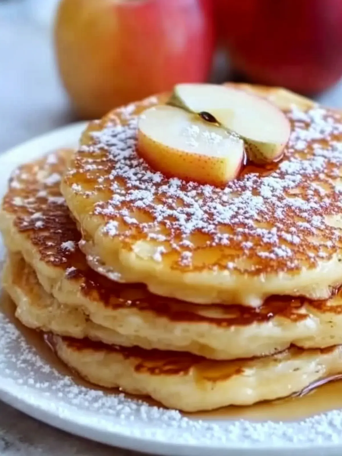 Fluffy Apple Yogurt Pancakes for a Blissful Breakfast 2 Apple Yogurt Pancakes
