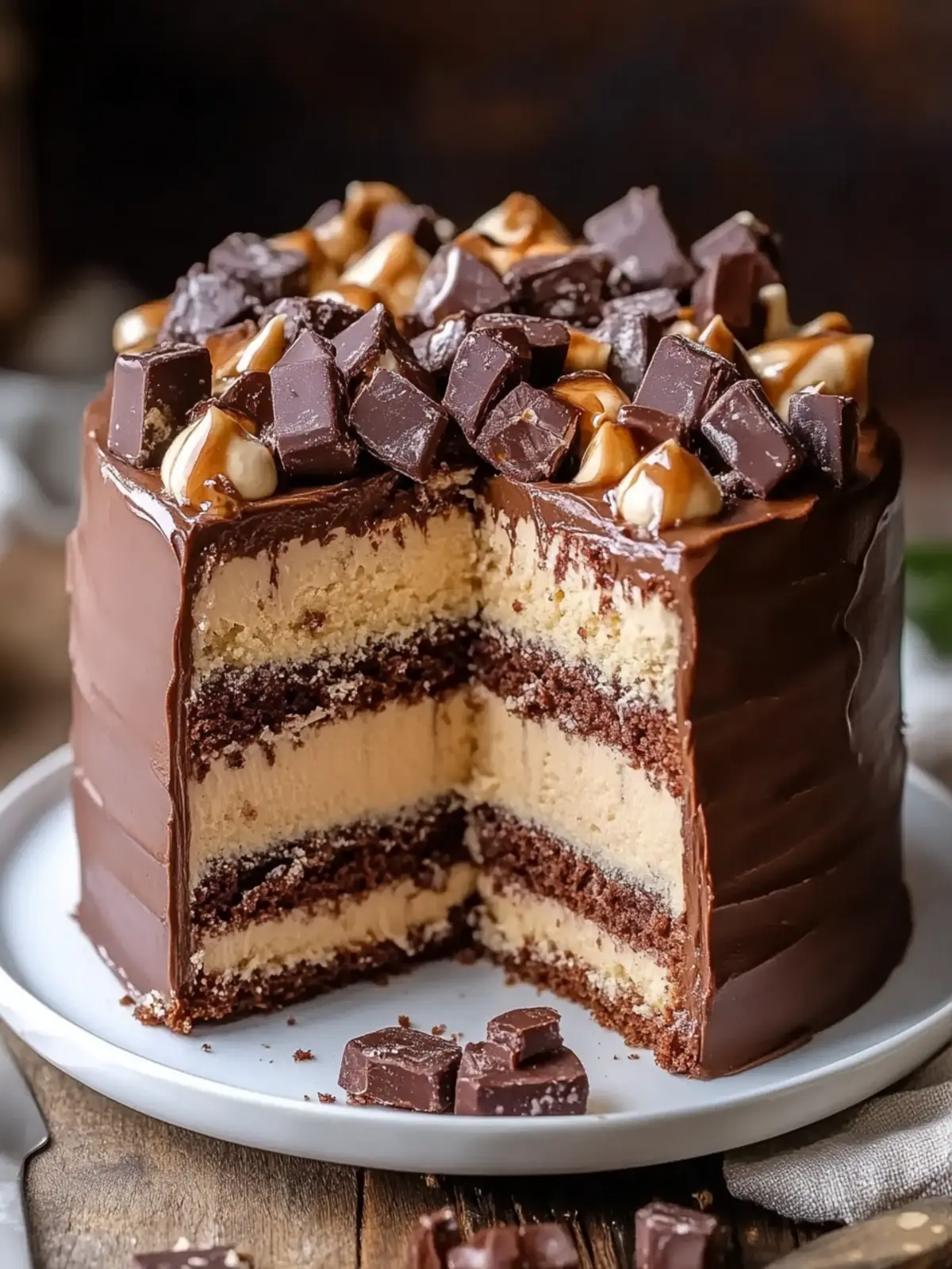 Decadent Snickers Cake Recipe to Make You Smile Every Slice 4 Snickers Cake