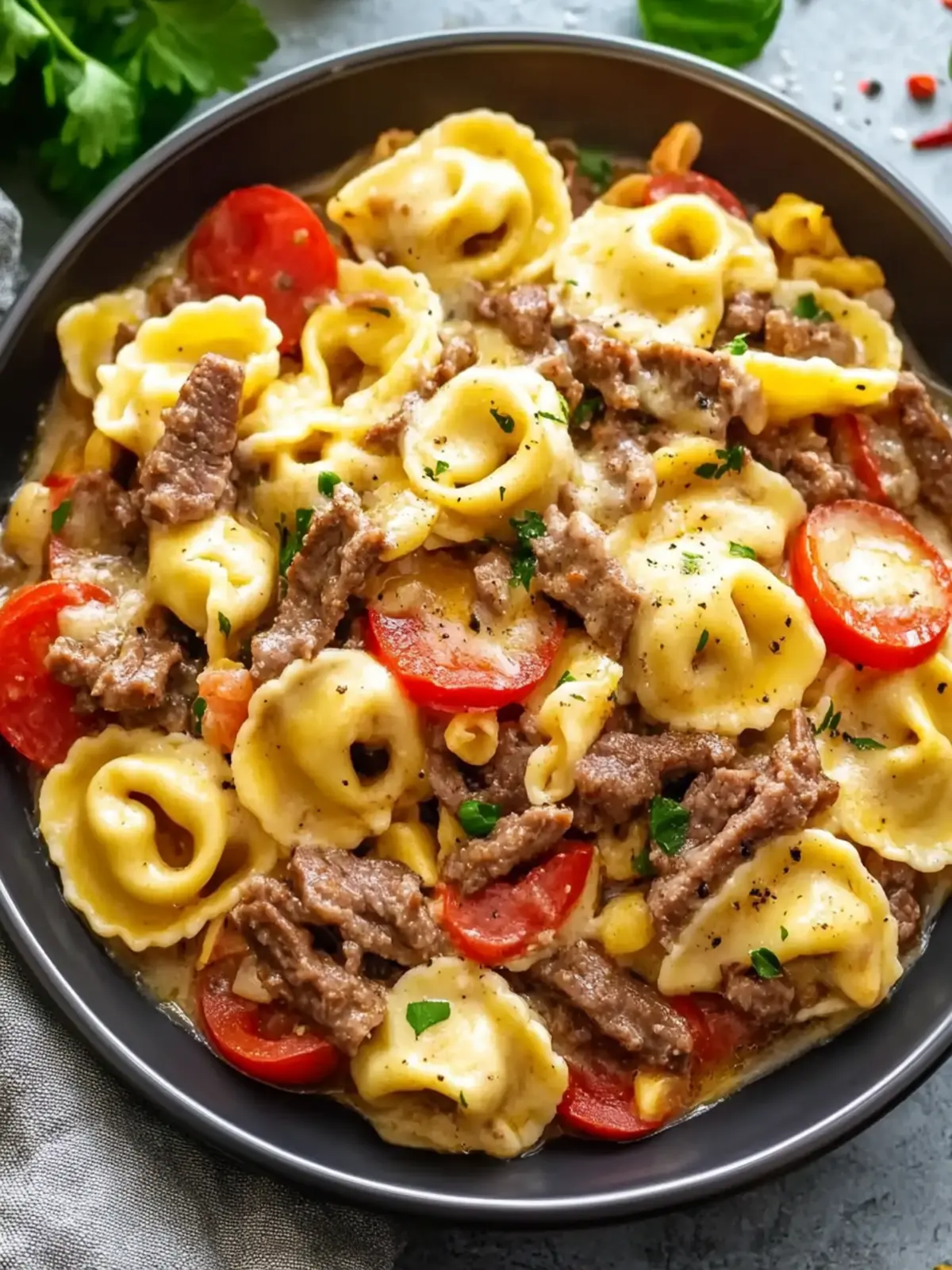 Crock Pot Cheesesteak Tortellini That'll Wow Your Taste Buds 5 Crock Pot Cheesesteak Tortellini