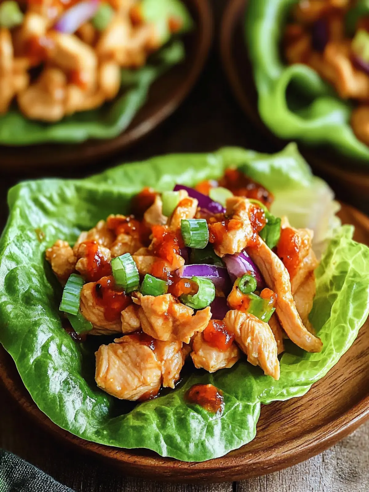Savory Chicken Lettuce Wraps Ready in Just 25 Minutes! 5 Savory Chicken Lettuce Wraps