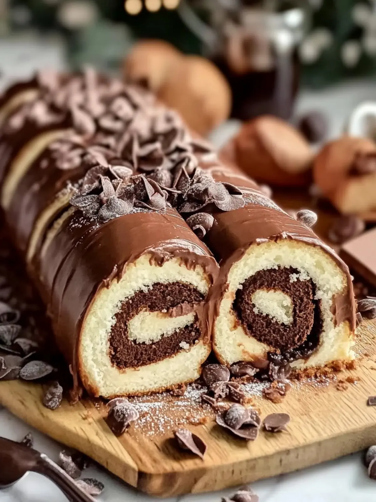 Decadent Chocolate Roll Cake – Easy to Customize Delight 2 Chocolate Roll Cake