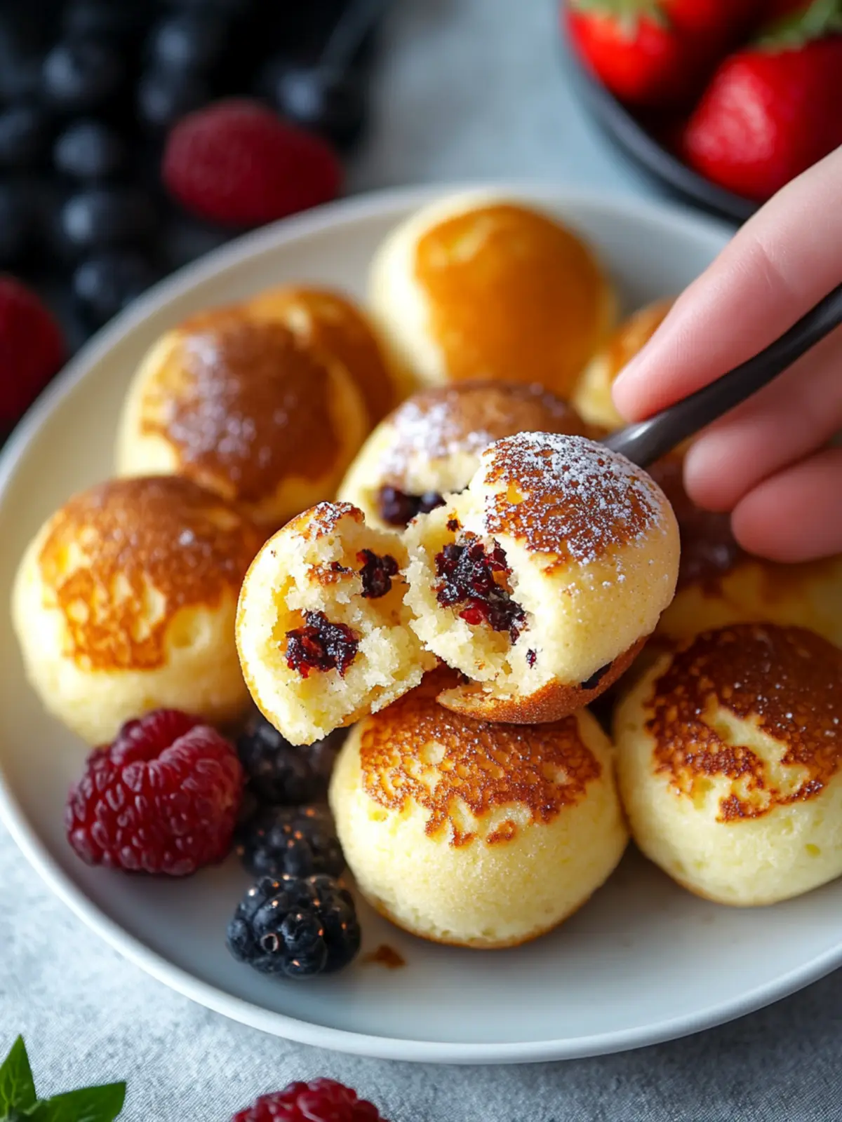 Light and Fluffy Easy Pancake Poppers for Family Fun 2 Easy Pancake Poppers
