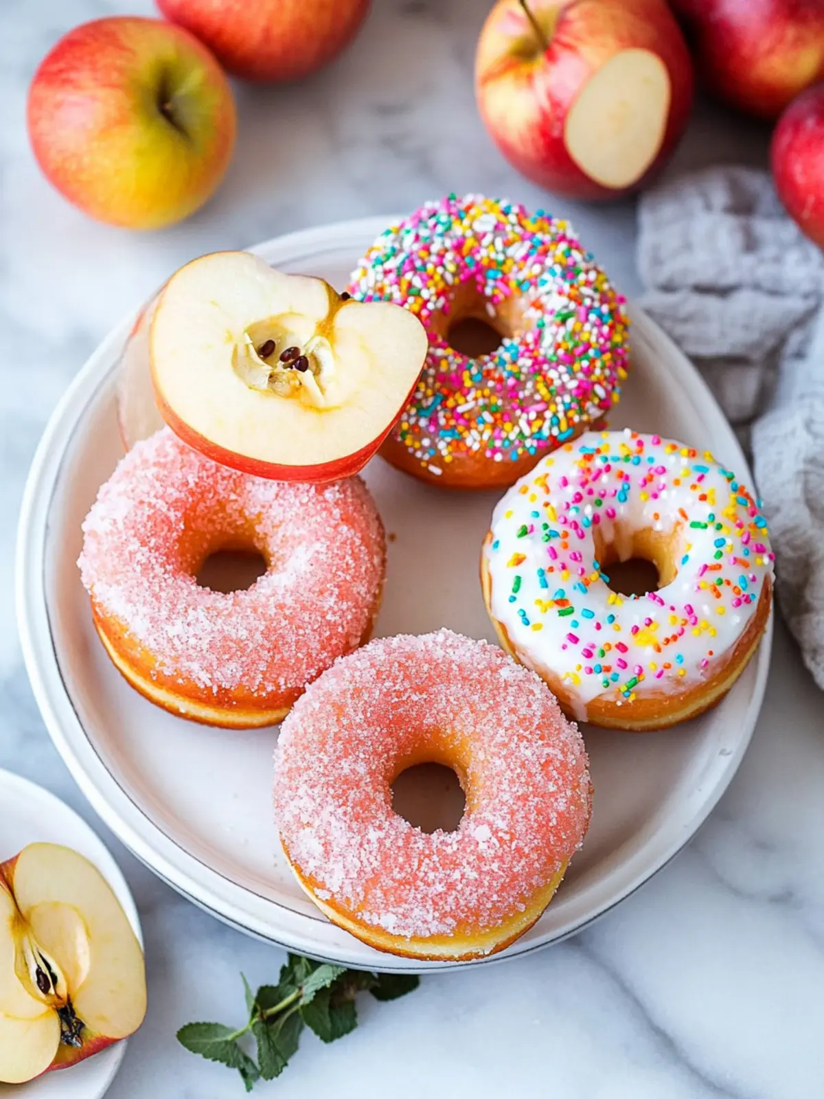 Delicious Easy Apple Fruit Donuts Your Kids Will Love 2 EASY APPLE FRUIT DONUTS