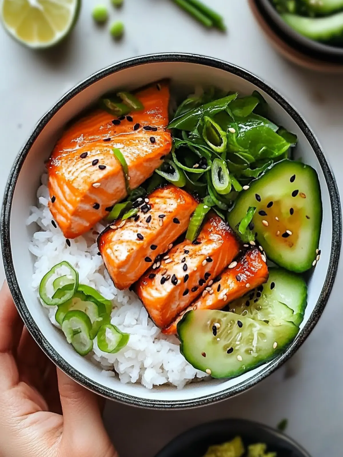 Savory Asian Salmon Bowl: A Quick & Healthy Dinner Delight 5 Savory Asian Salmon Bowl