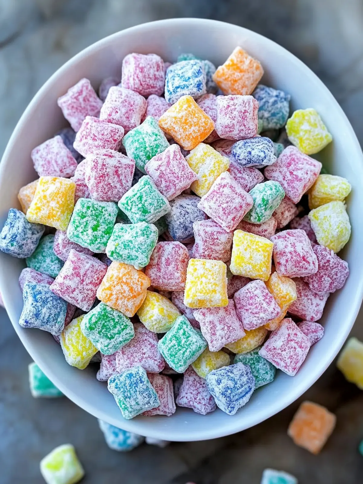 Rainbow Muddy Buddies