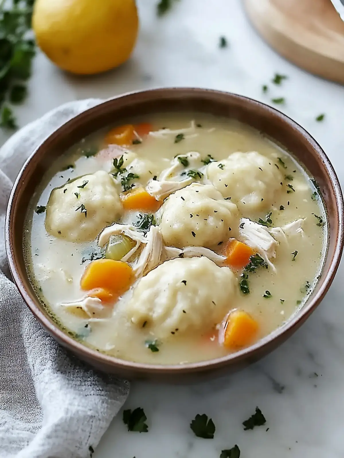 Creamy Chicken Dumpling Soup for Warmth and Comfort Today 2 Creamy Chicken Dumpling Soup