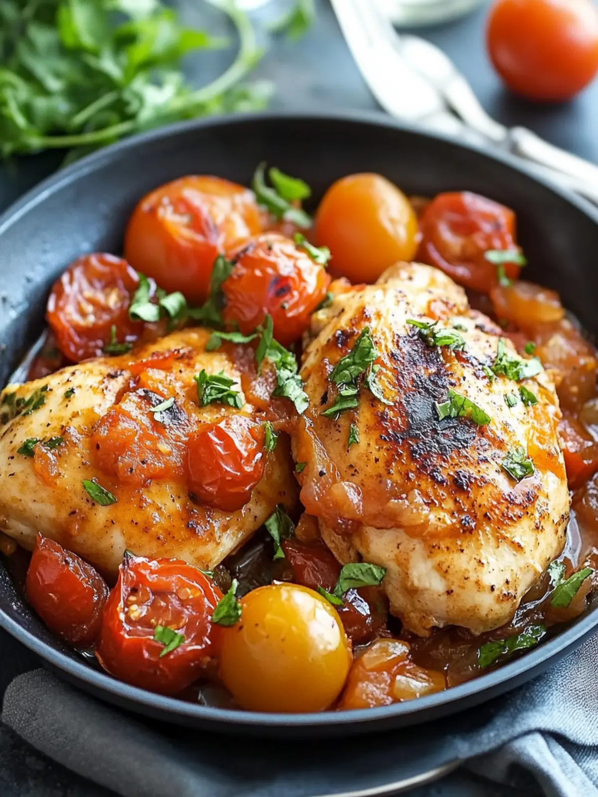 Skillet Tomato Chicken: Your Quick Flavor-Packed Dinner Solution 4 Skillet Tomato Chicken