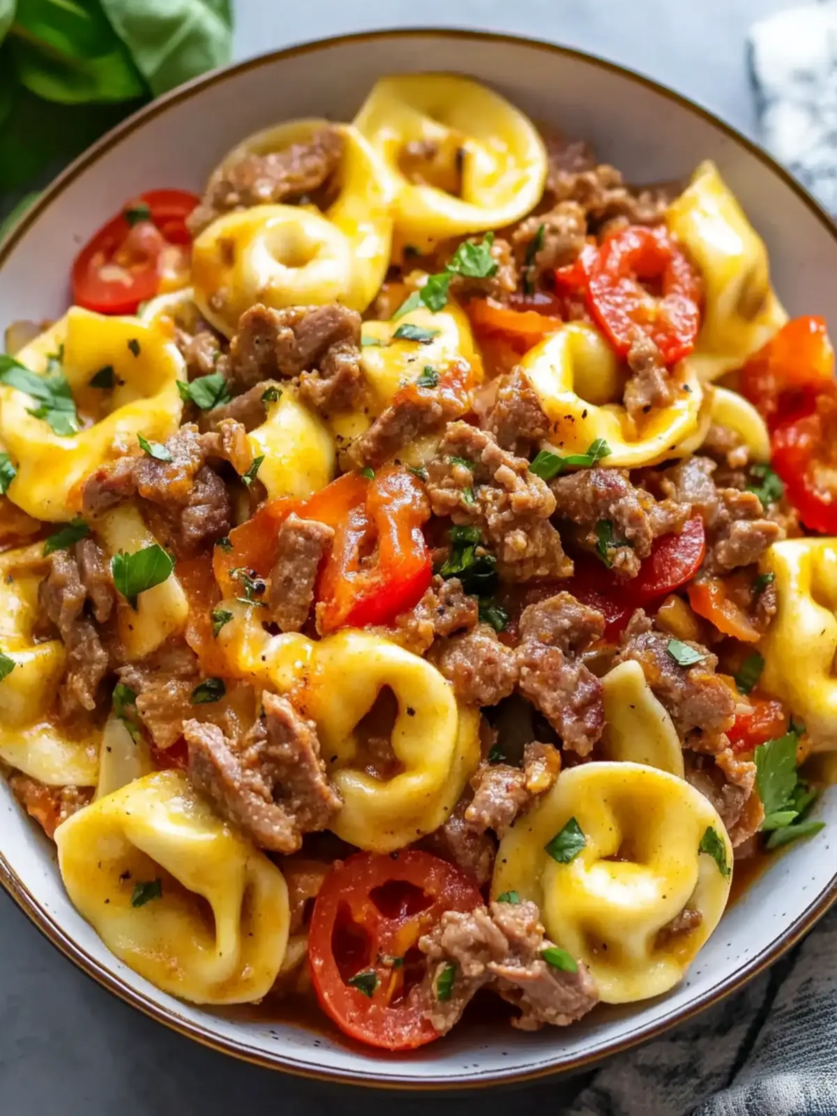 Crock Pot Cheesesteak Tortellini That'll Wow Your Taste Buds 2 Crock Pot Cheesesteak Tortellini