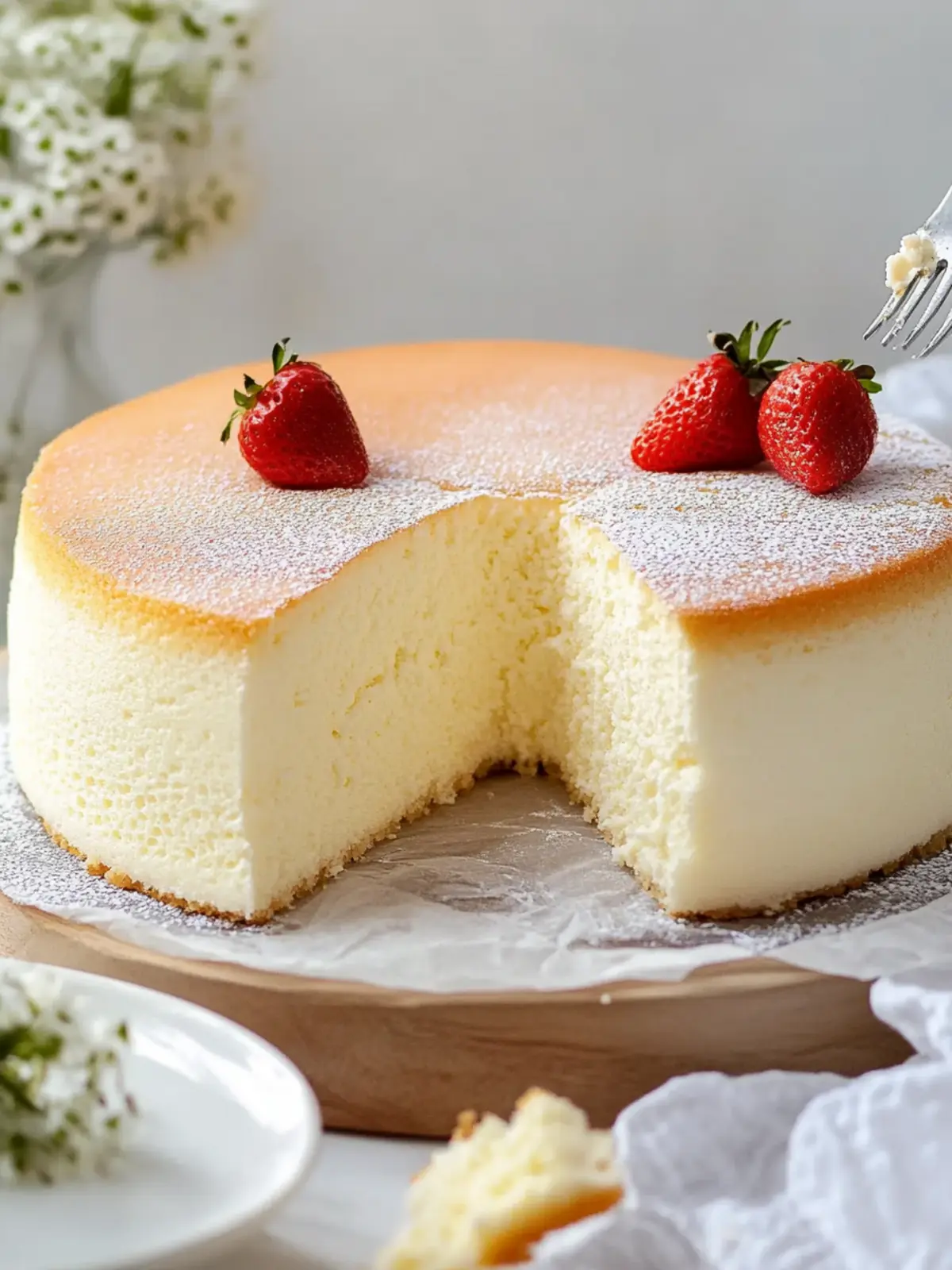 Light and Fluffy Japanese Cotton Cheesecake You'll Adore 2 Japanese Cotton Cheesecake