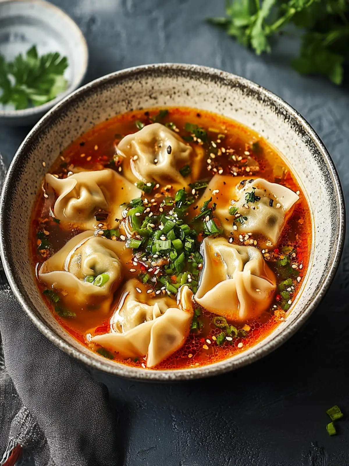 Wonton Soup with Spicy Broth: Your Cozy Bowl of Flavor 2 Wonton Soup with Spicy Broth