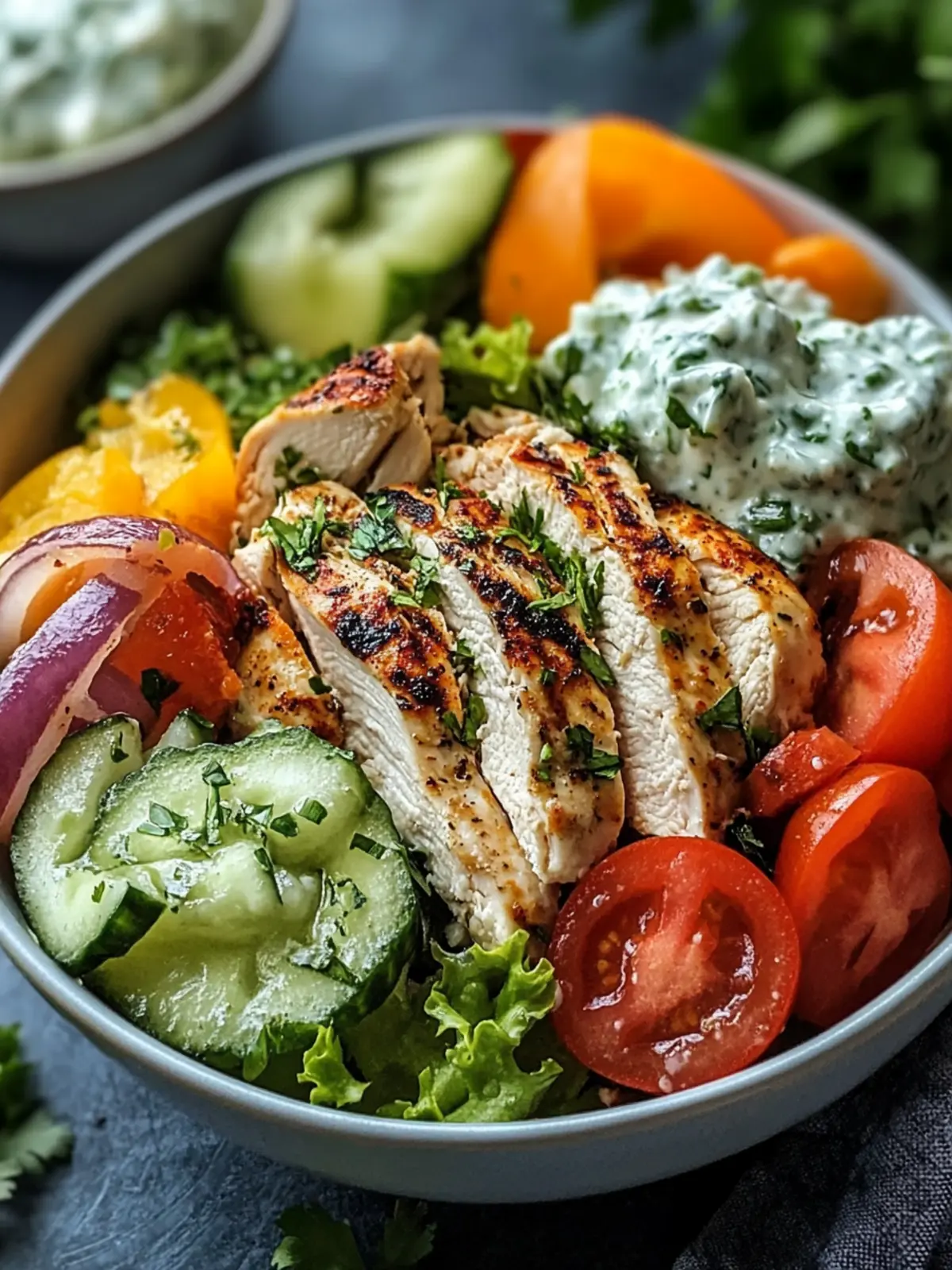 Delicious Tzatziki Chicken Salad: A Fresh Mediterranean Dream 2 Delicious Tzatziki Chicken Salad